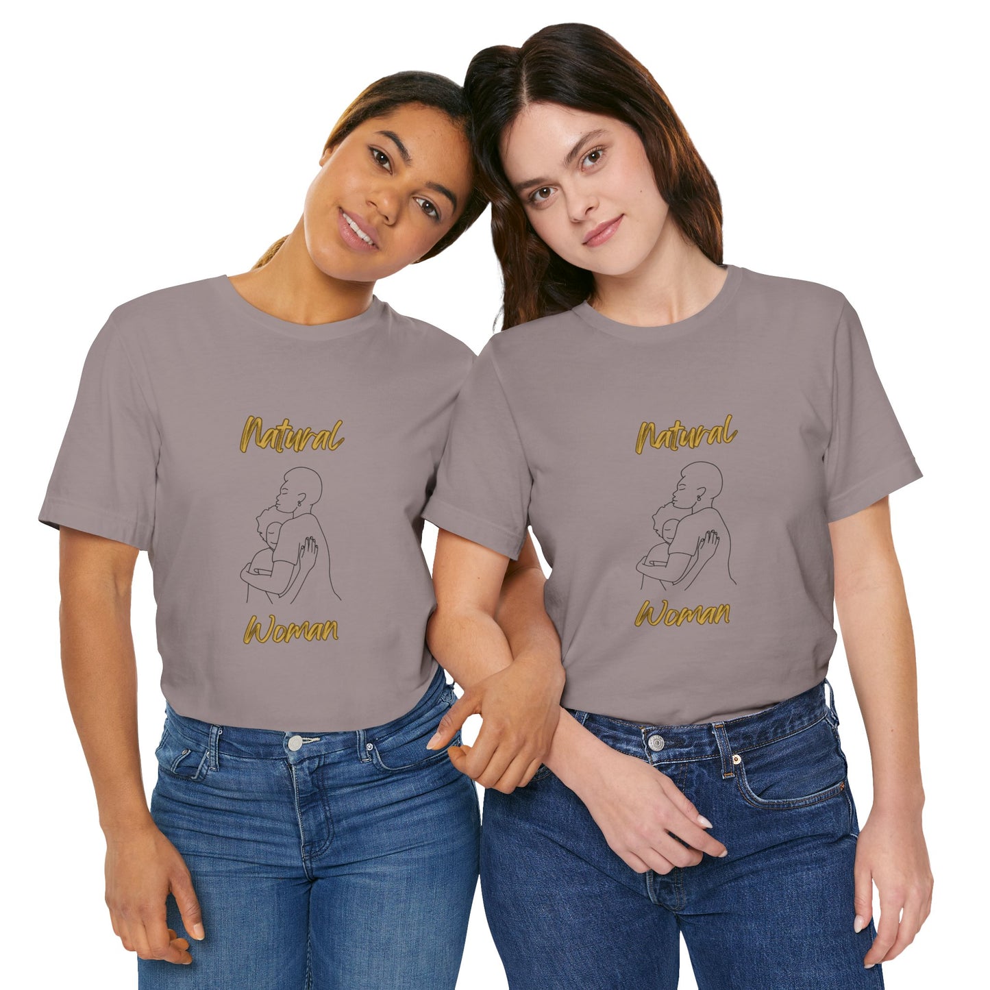 Natural Woman Safe With Momma (BL) Short Sleeve T-Shirt