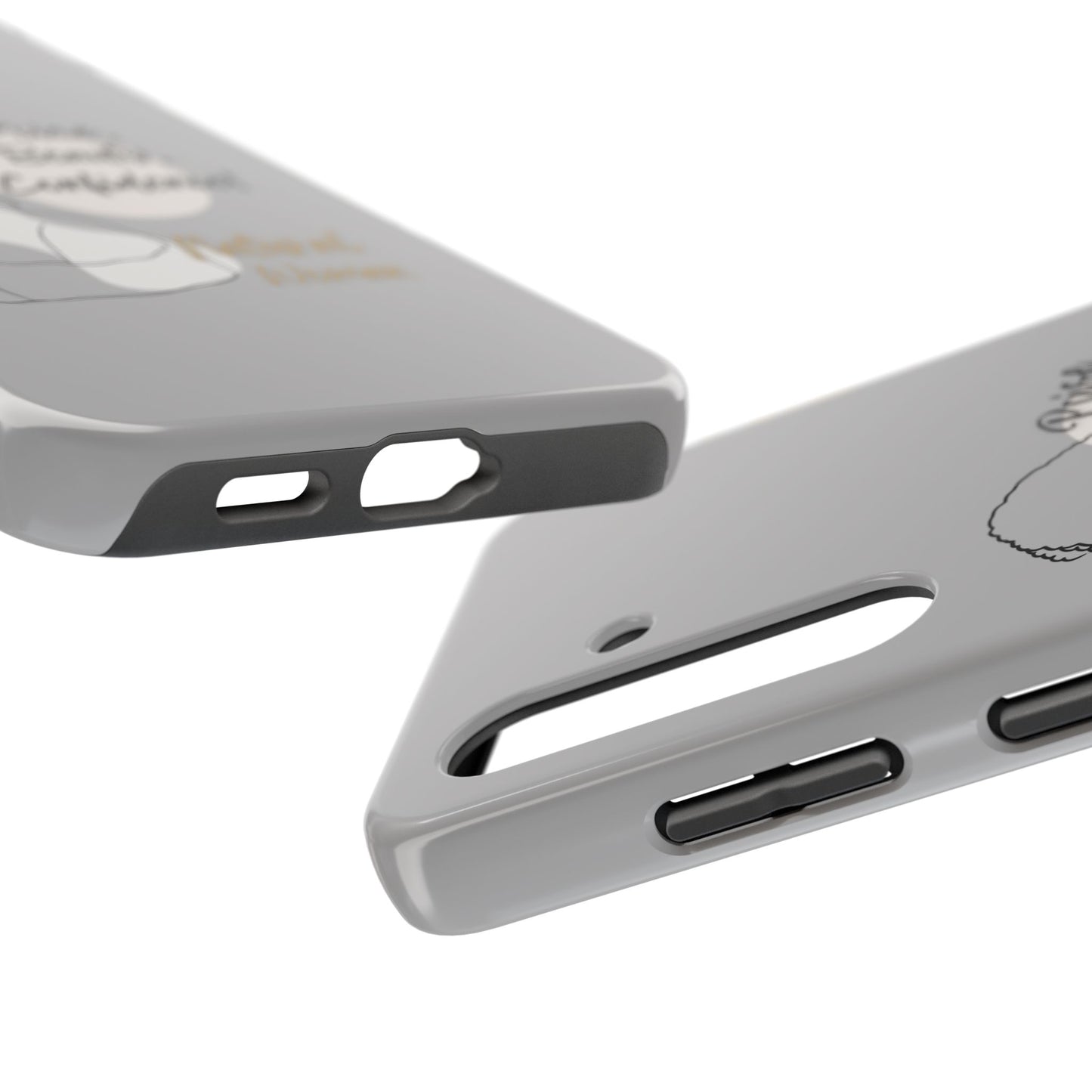 Natural woman Puff (BL)Tough Phone Cases LIGHT GREY