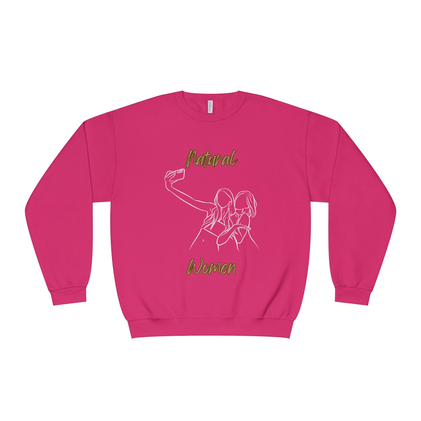 Natural Women Friends Selfie (WL) Crewneck Sweatshirt