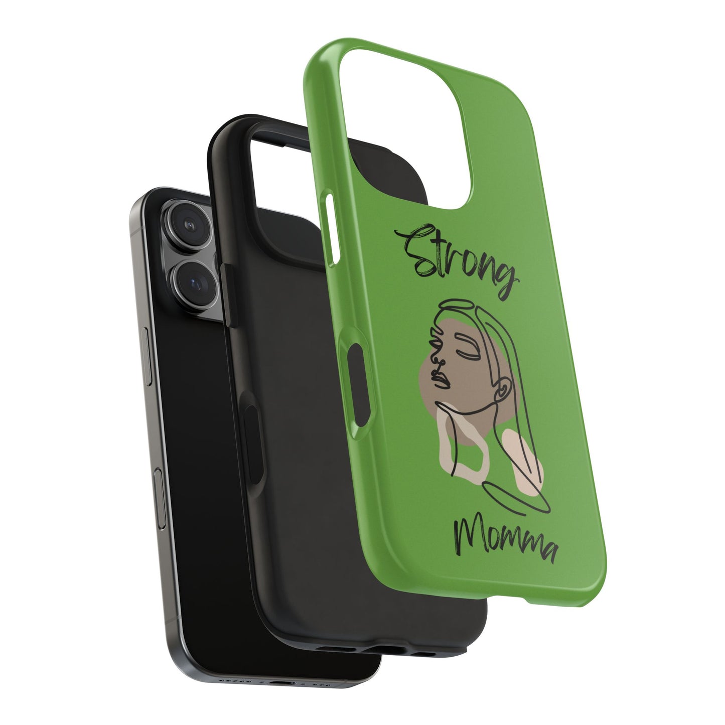STRONG MOMMA Samsung Galaxy Tough Phone Cases (BL) Green