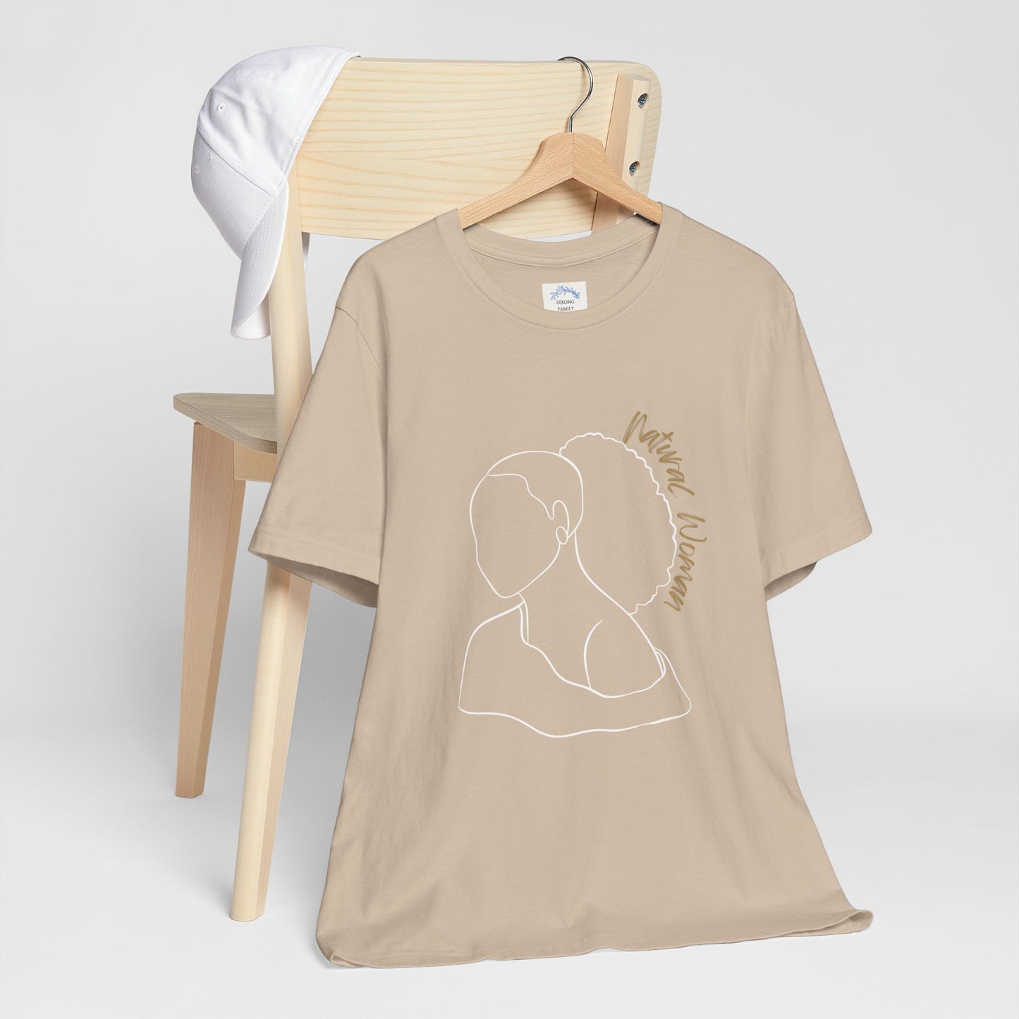 Natural Woman Behind Head Puff (WL) Short Sleeve T-Shirt