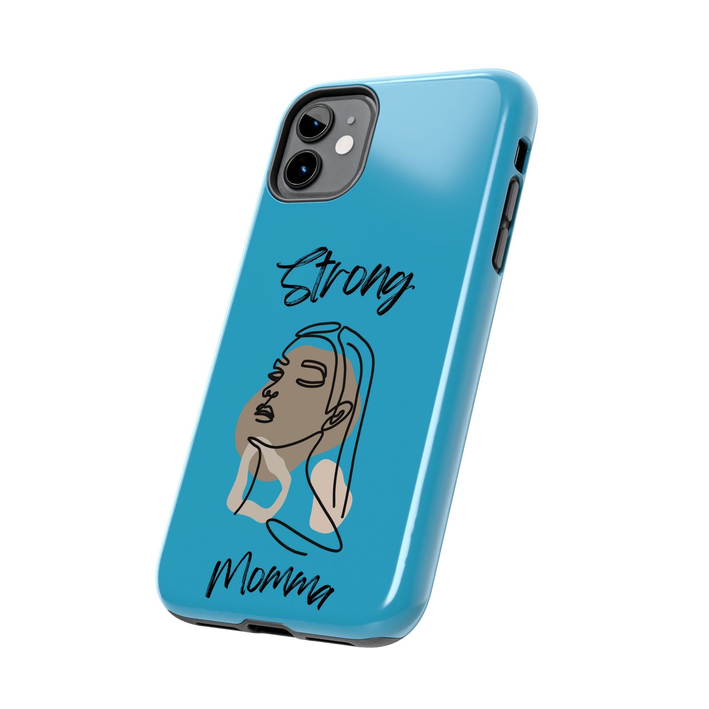 STRONG MOMMA Samsung Galaxy Tough Phone Cases (BL) Turquoise