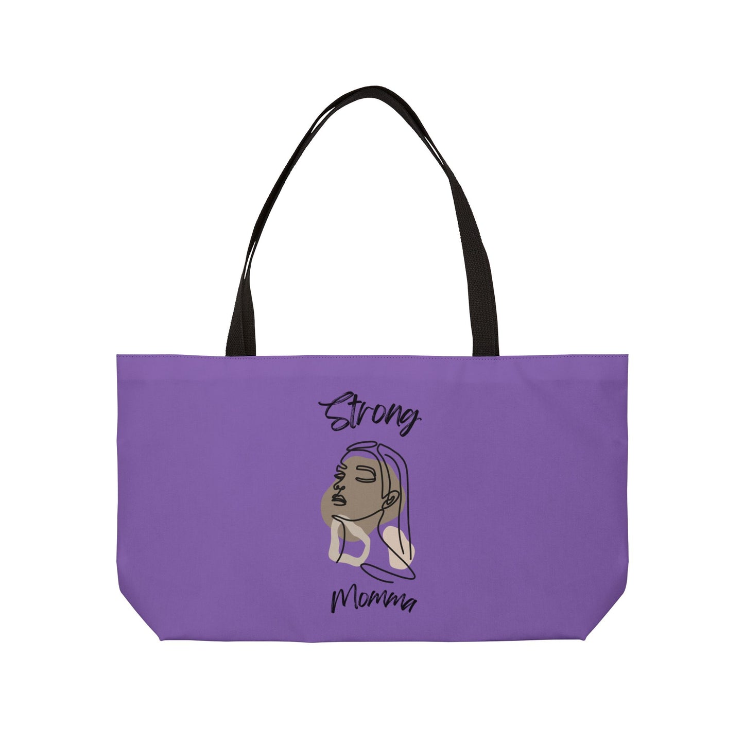 Strong Momma (BL) Weekender Tote Bag LIGHT PURPLE