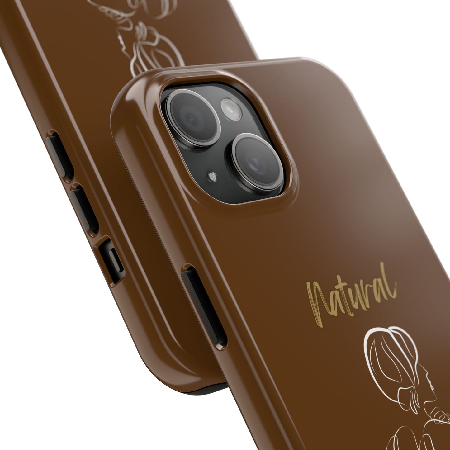 Natural Woman Back (WL)Tough Phone Cases BROWN