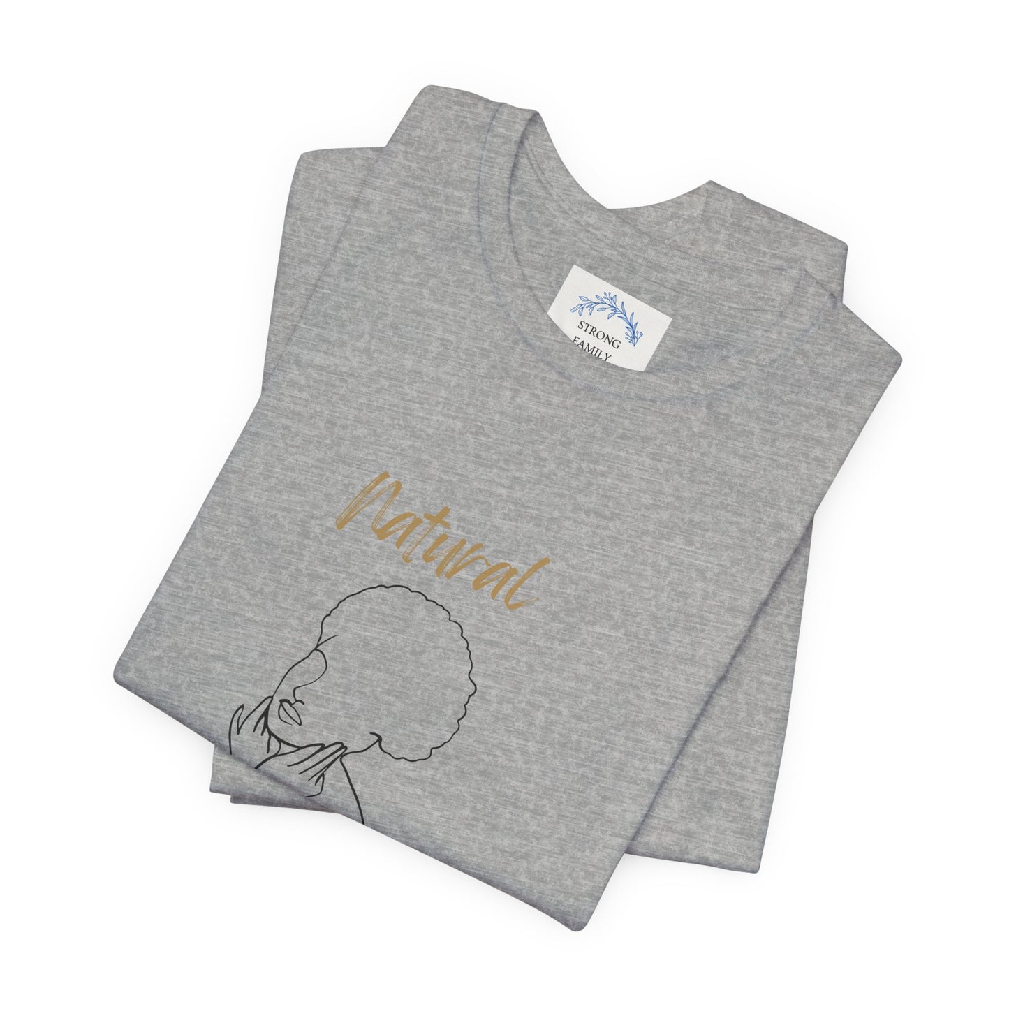 Natural Woman Cute Afro (BL) Short Sleeve T-Shirt