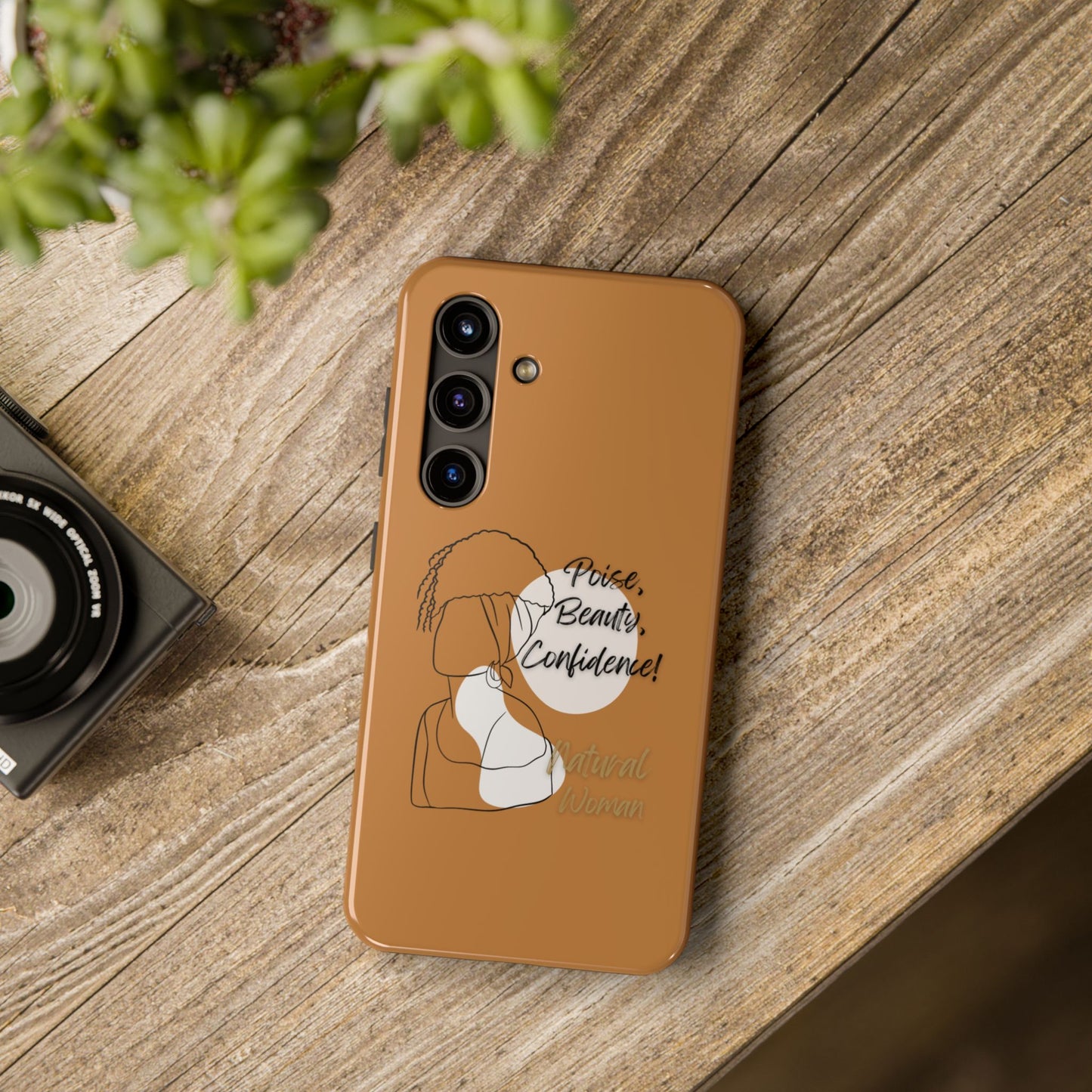 Natural woman Puff (BL)Tough Phone Cases LIGHT BROWN