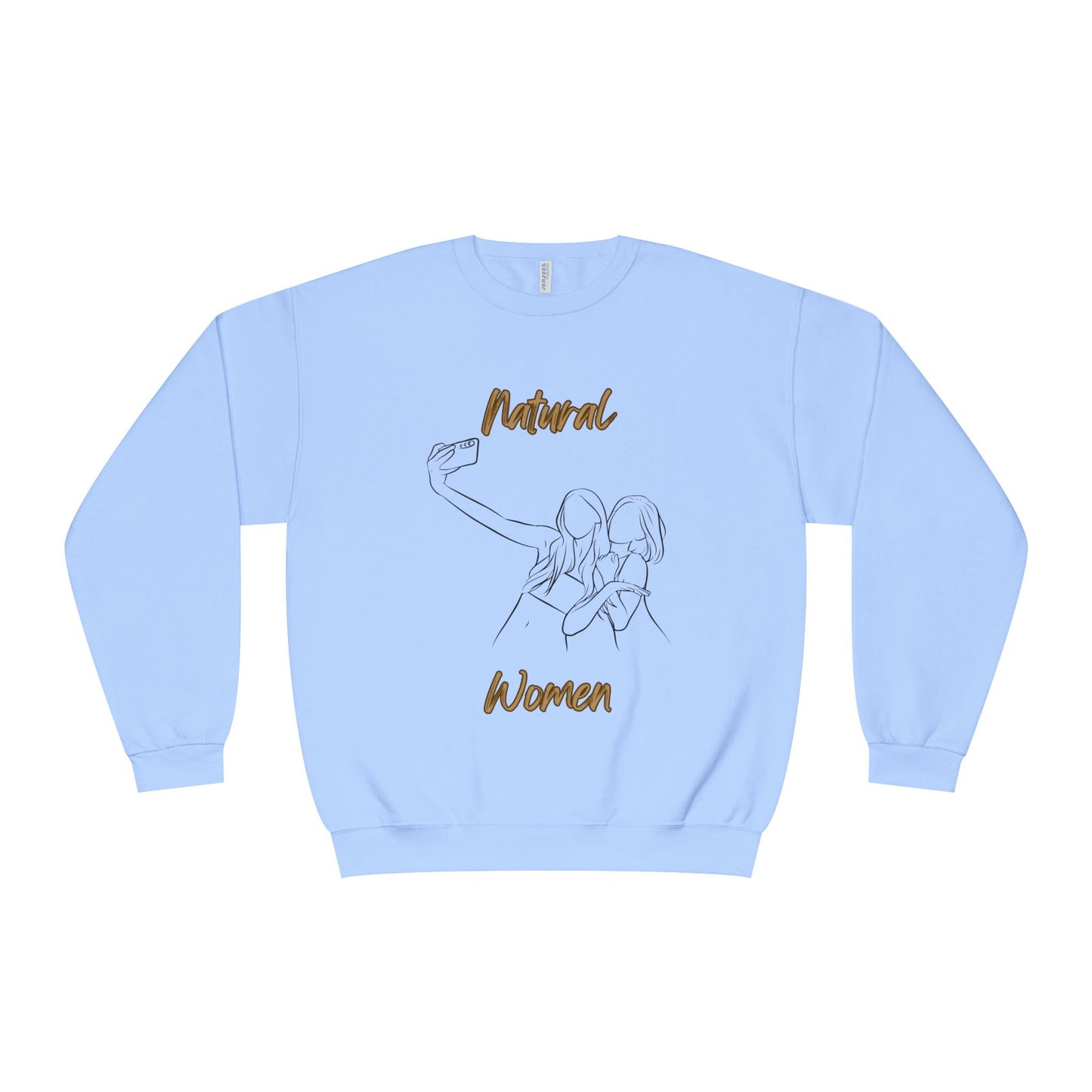 Natural Women Friends Selfie (BL) Crewneck Sweatshirt