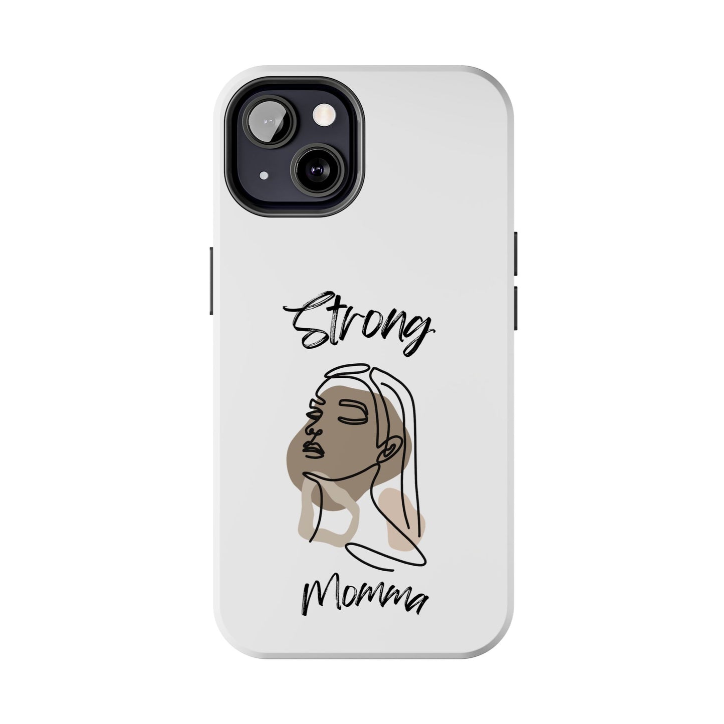 STRONG MOMMA Samsung Galaxy Tough Phone Cases (BL) White
