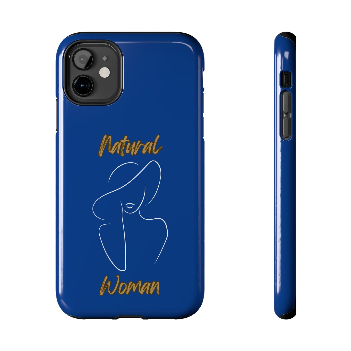 Natural Woman Sun Hat (WL) Tough Phone Cases DARK BLUE