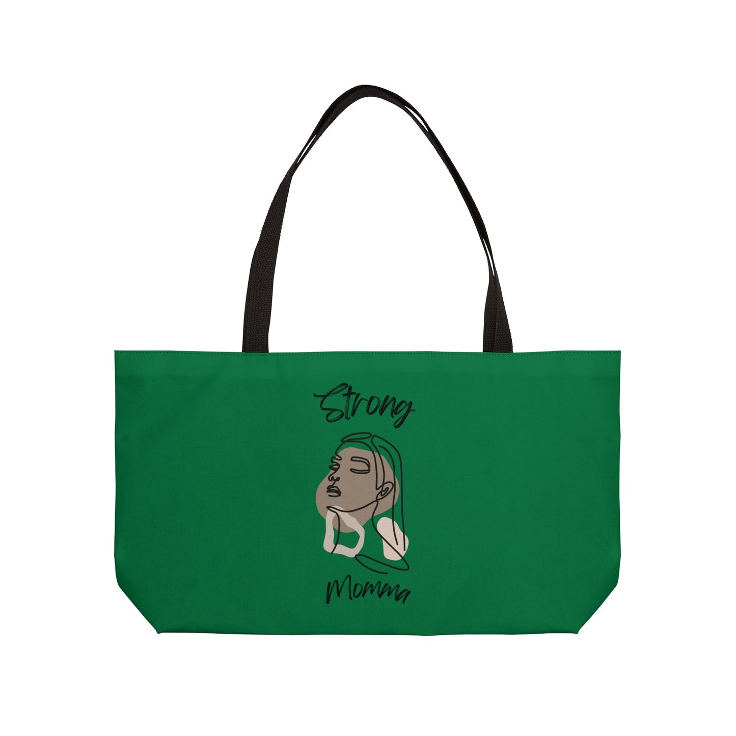 Strong Momma (BL) Weekender Tote Bag DARK GREEN