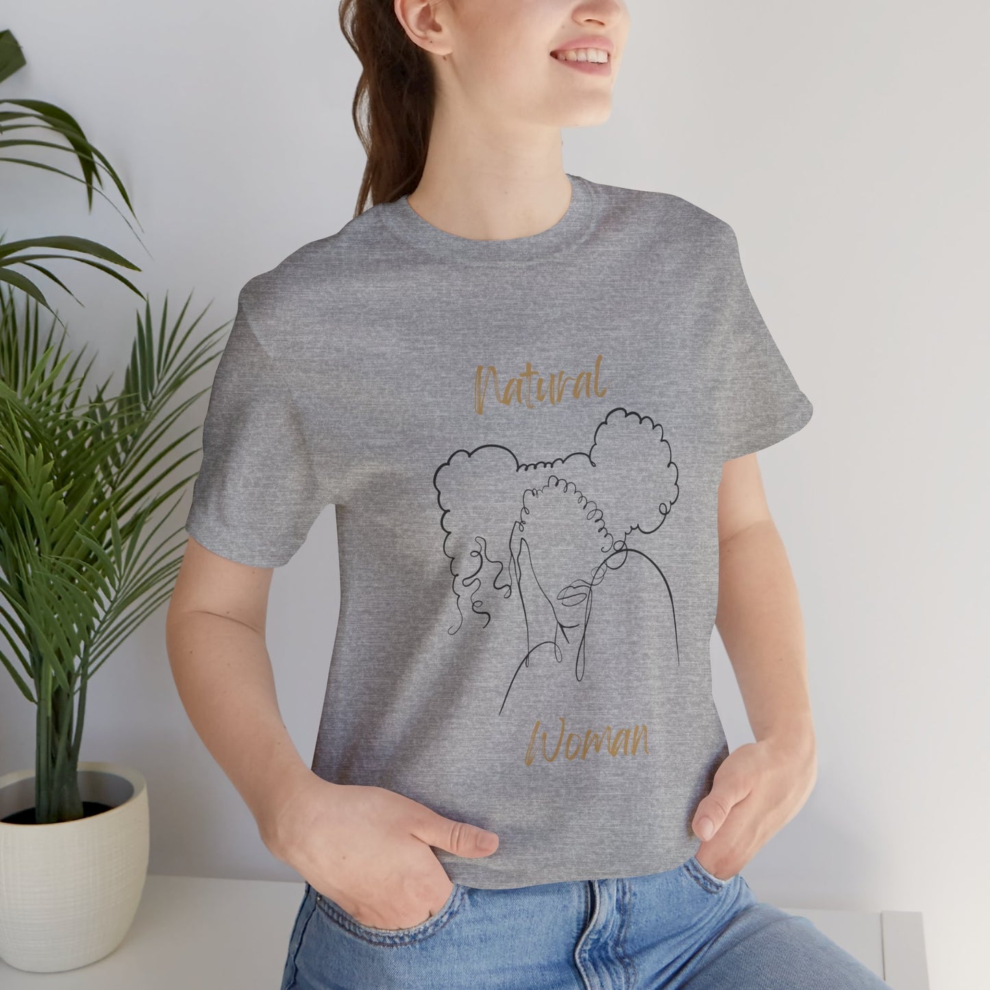 Natural Woman Twin Puffs (BL) Short Sleeve T-Shirt