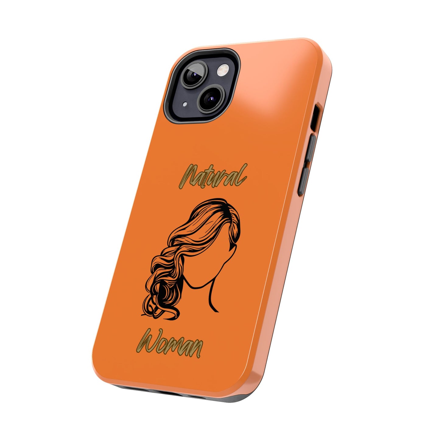 Natural Woman Long Curl (BL)Tough Phone Cases CRUSTA
