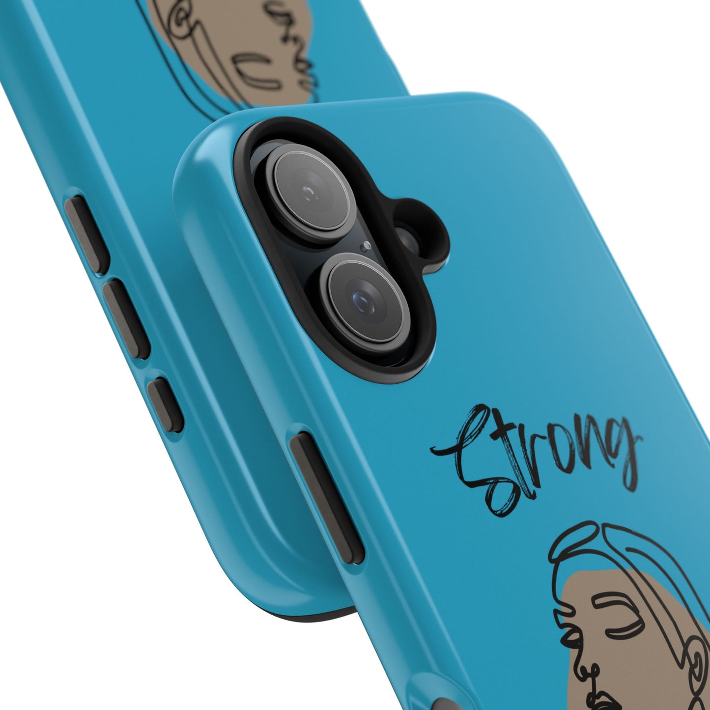 STRONG MOMMA Samsung Galaxy Tough Phone Cases (BL) Turquoise