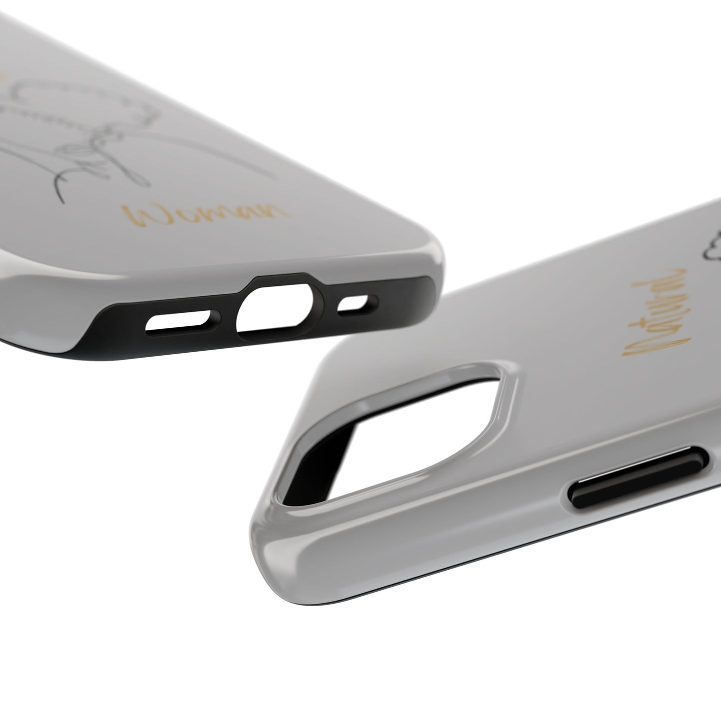 Natural Woman Twin Puffs (BL) Tough Phone Cases LIGHT GREY
