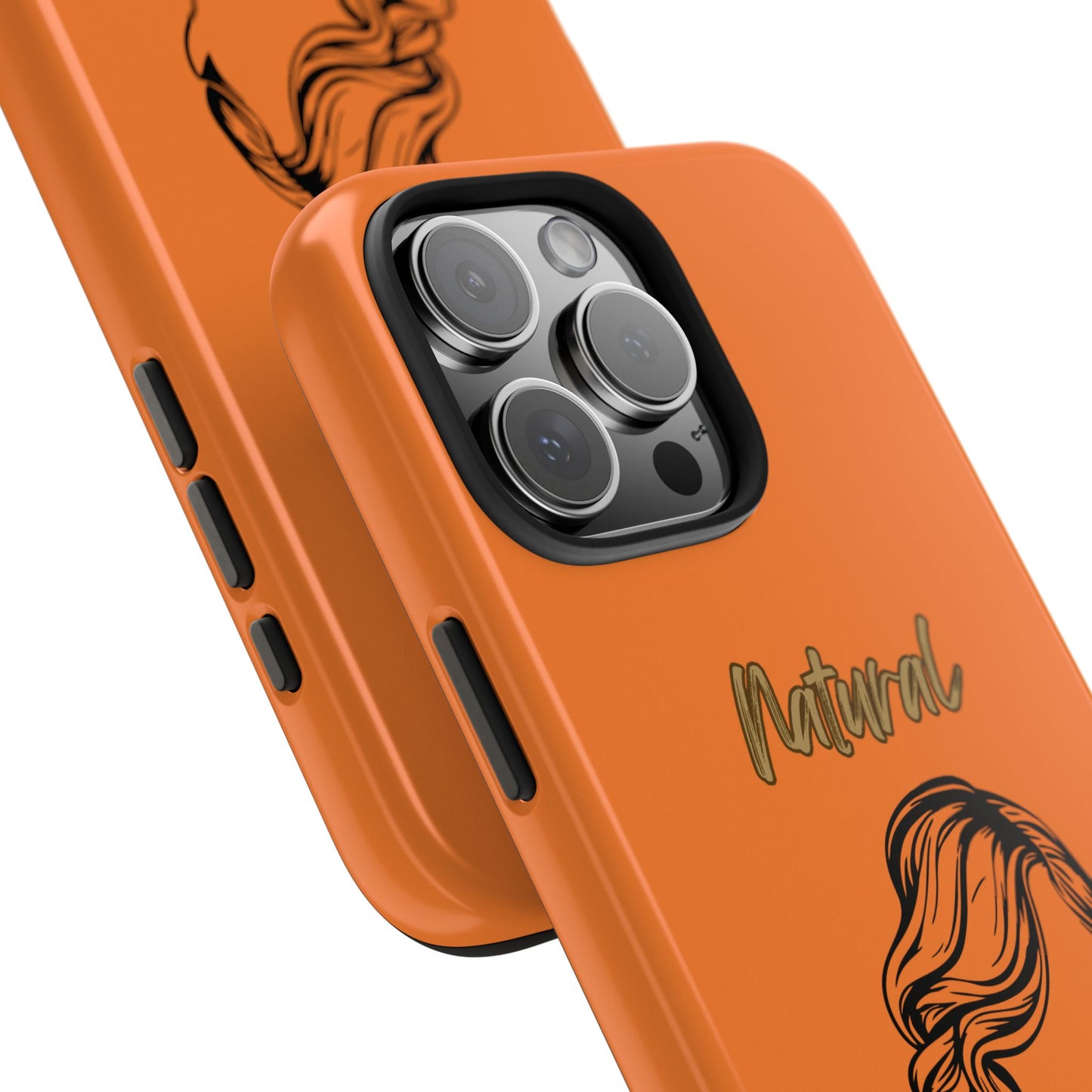 Natural Woman Long Curl (BL)Tough Phone Cases CRUSTA