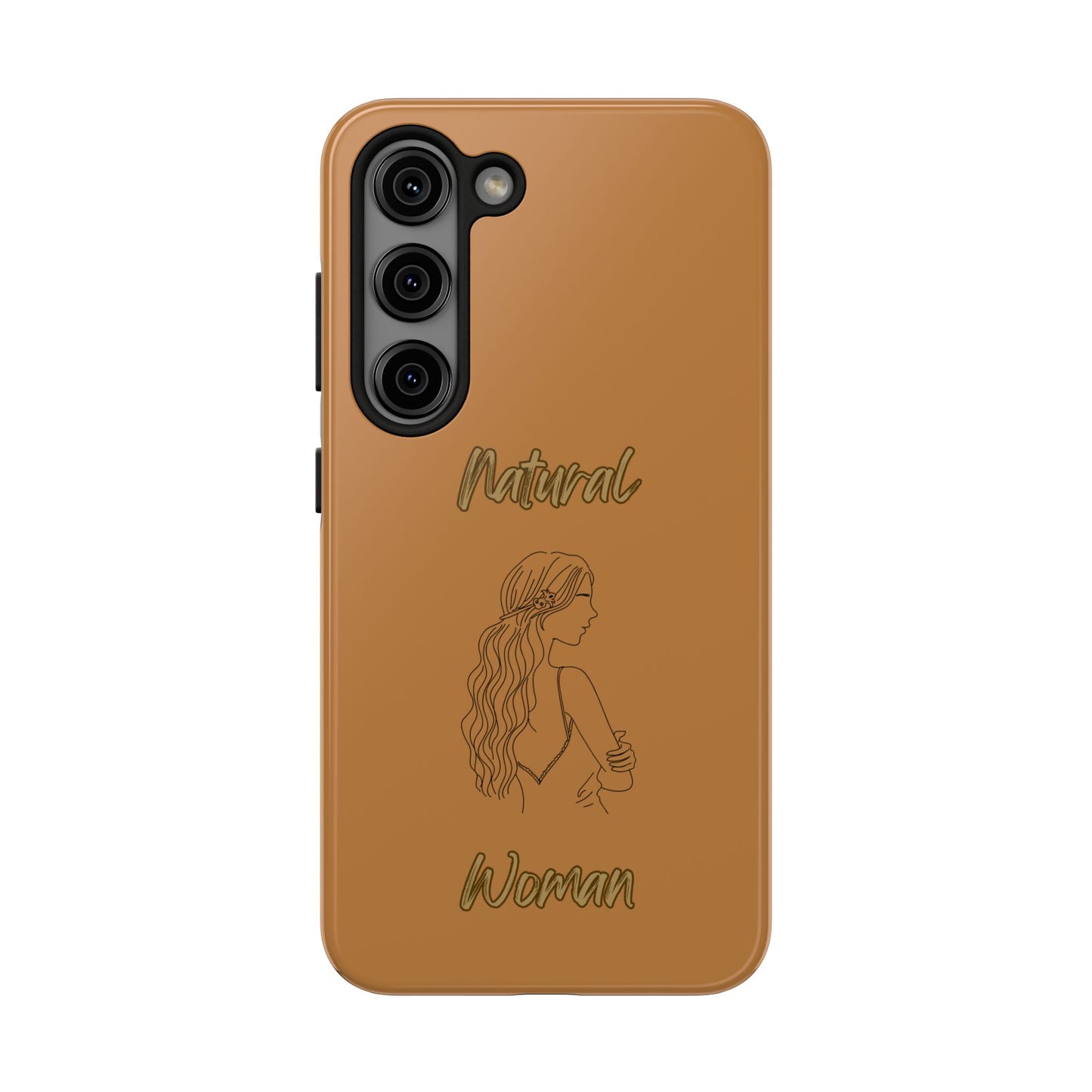 Natural Woman Young Woman (BL)Tough Phone Cases LIGHT BROWN