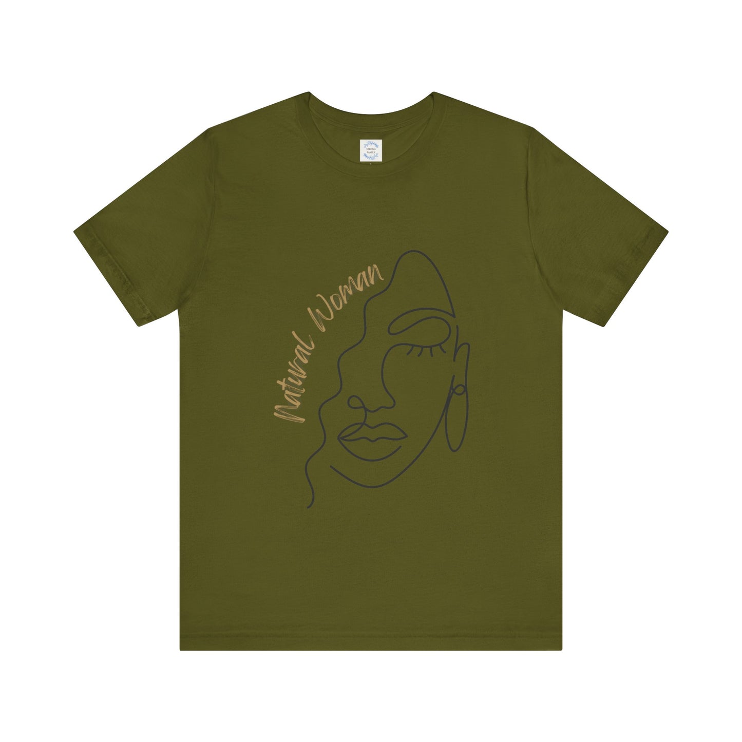 Natural Woman Half Face (BL) Short Sleeve T-Shirt