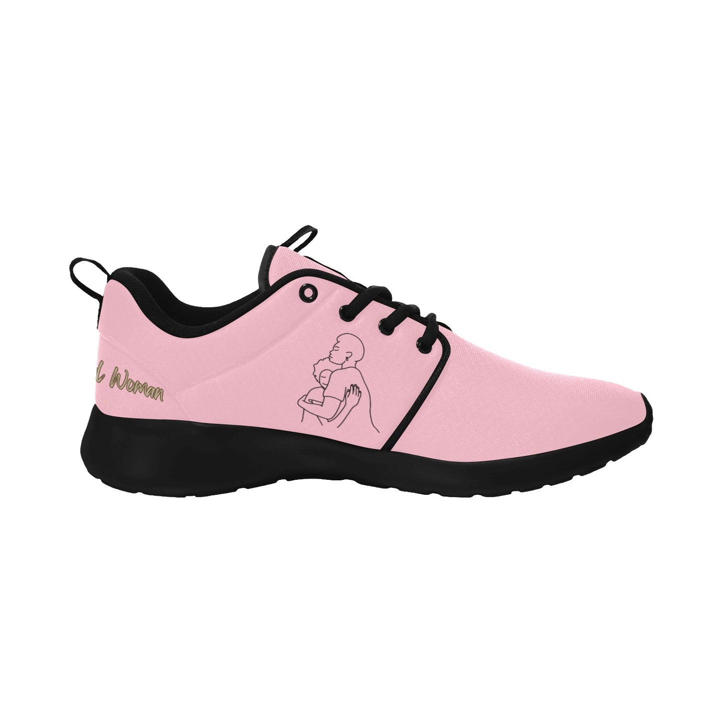 Natural Woman SAFE WITH MOMMA (BL) PINK w/ Sole Sneakers