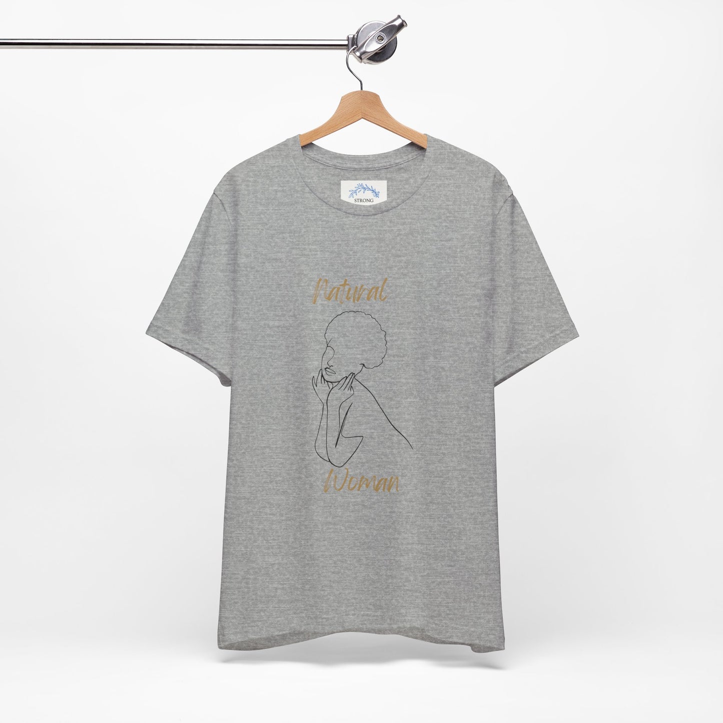 Natural Woman Cute Afro (BL) Short Sleeve T-Shirt