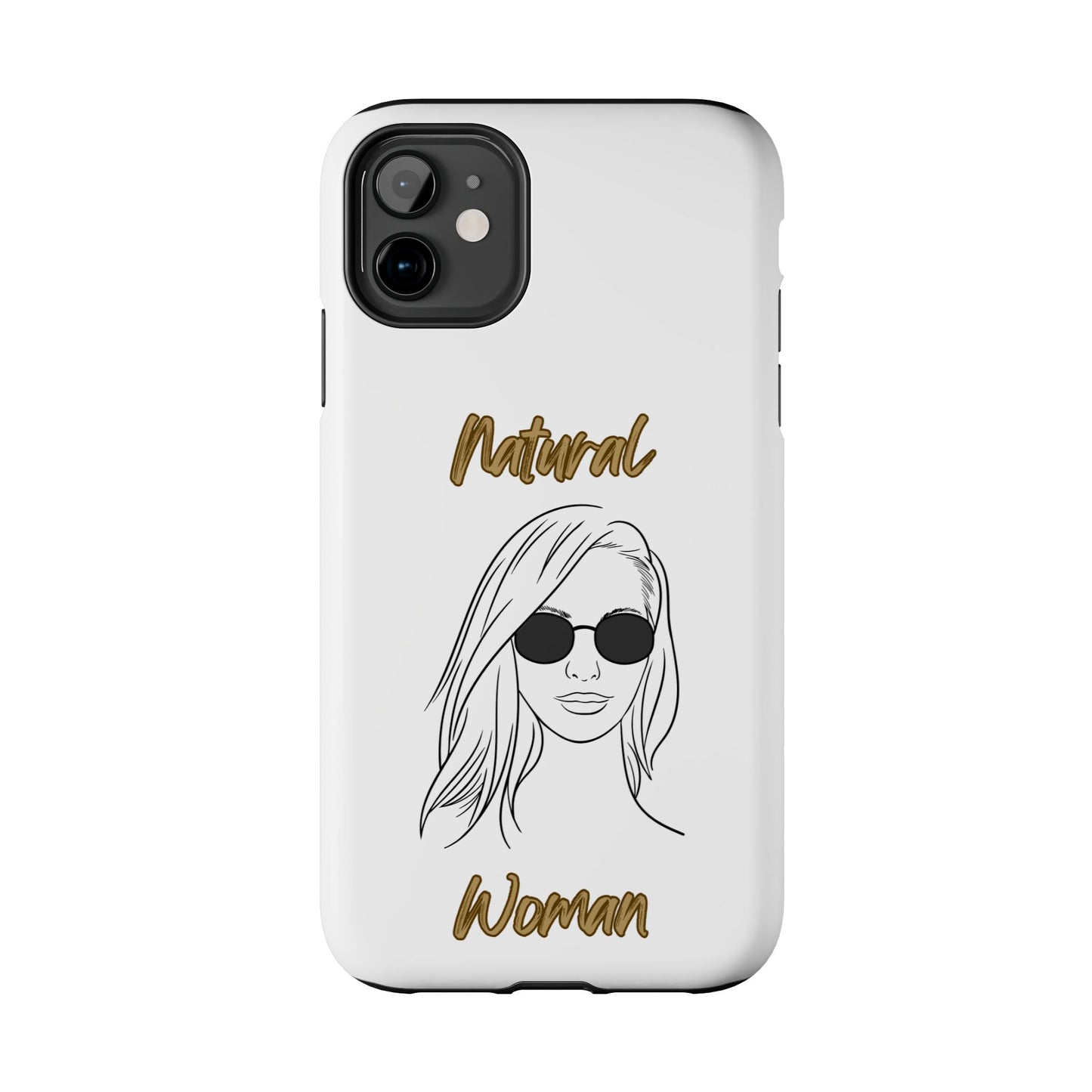 Natural Woman Shades (BL)Tough Phone Cases WHITE