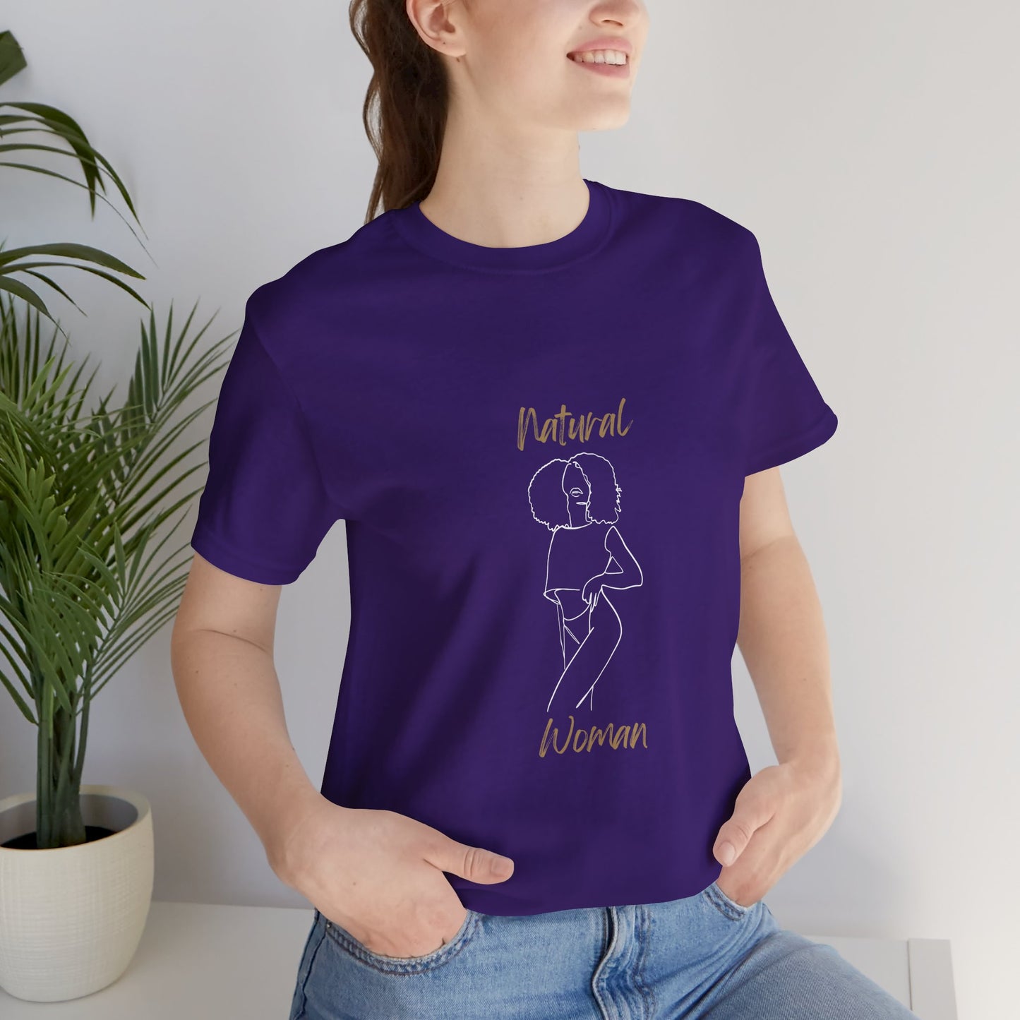 Natural Woman Pose (WL) Short Sleeve T-Shirt