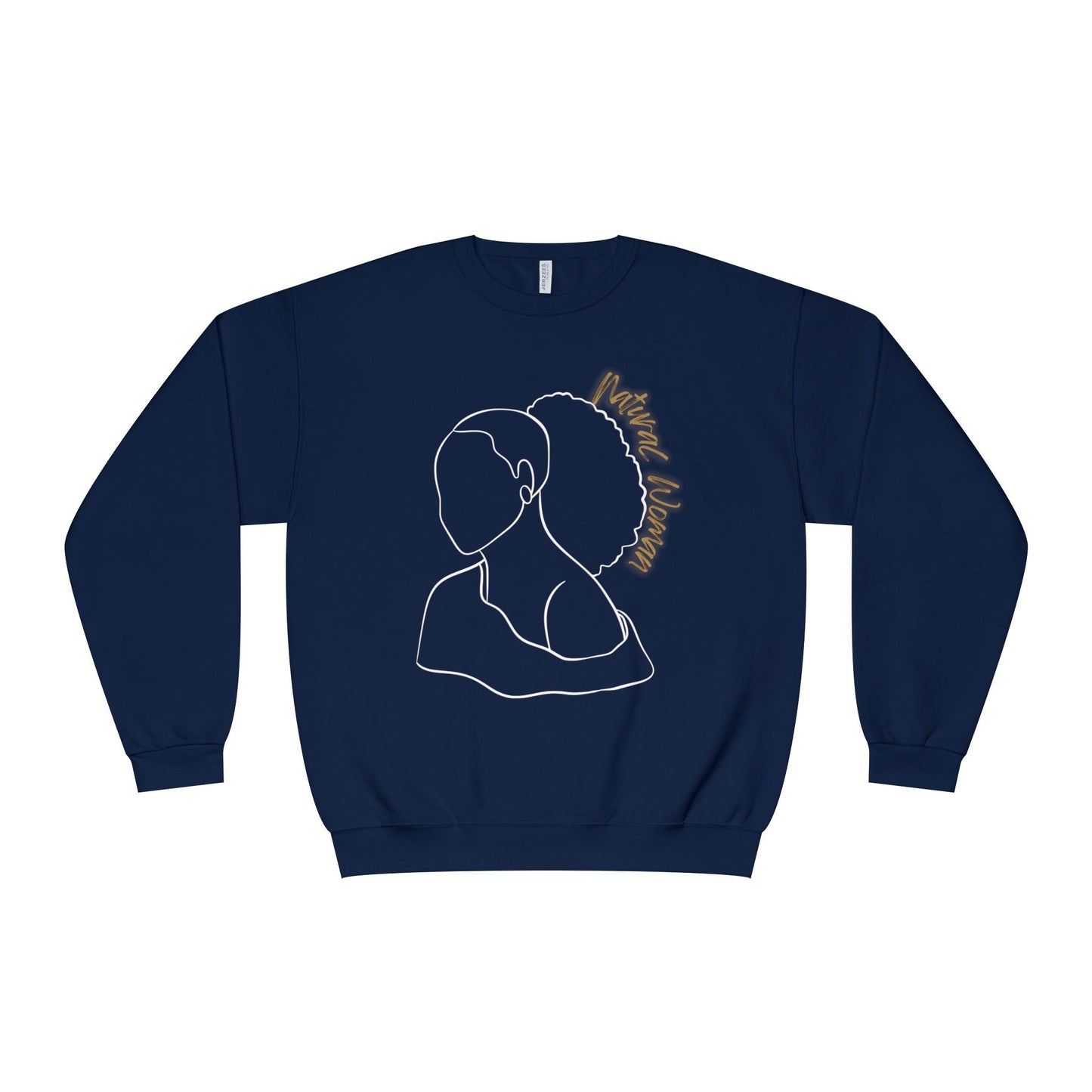 Natural Woman Behind Head Puff (WL) Crewneck Sweatshirt