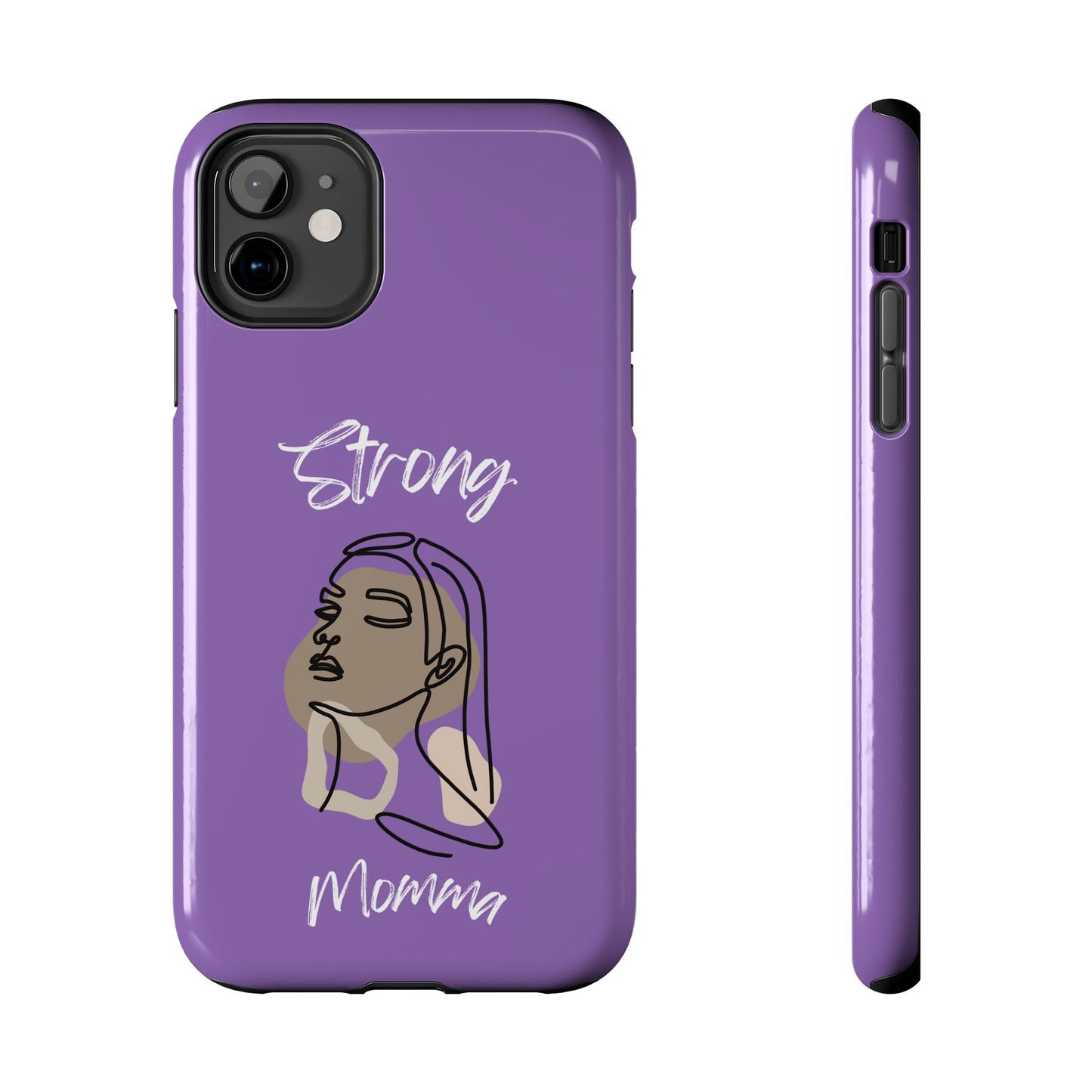 Strong Momma (WL) Tough Phone Cases LIGHT PURPLE