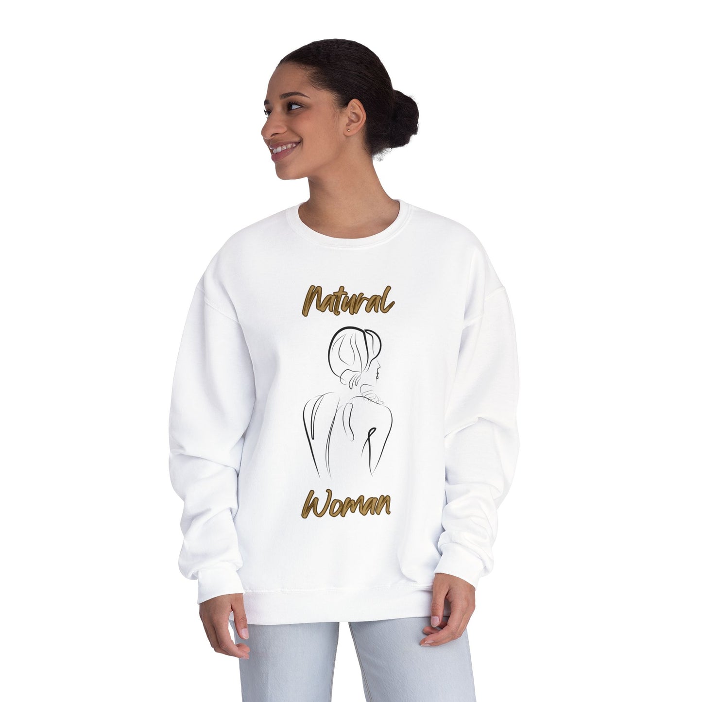 Natural Woman Back (BL) Crewneck Sweatshirt