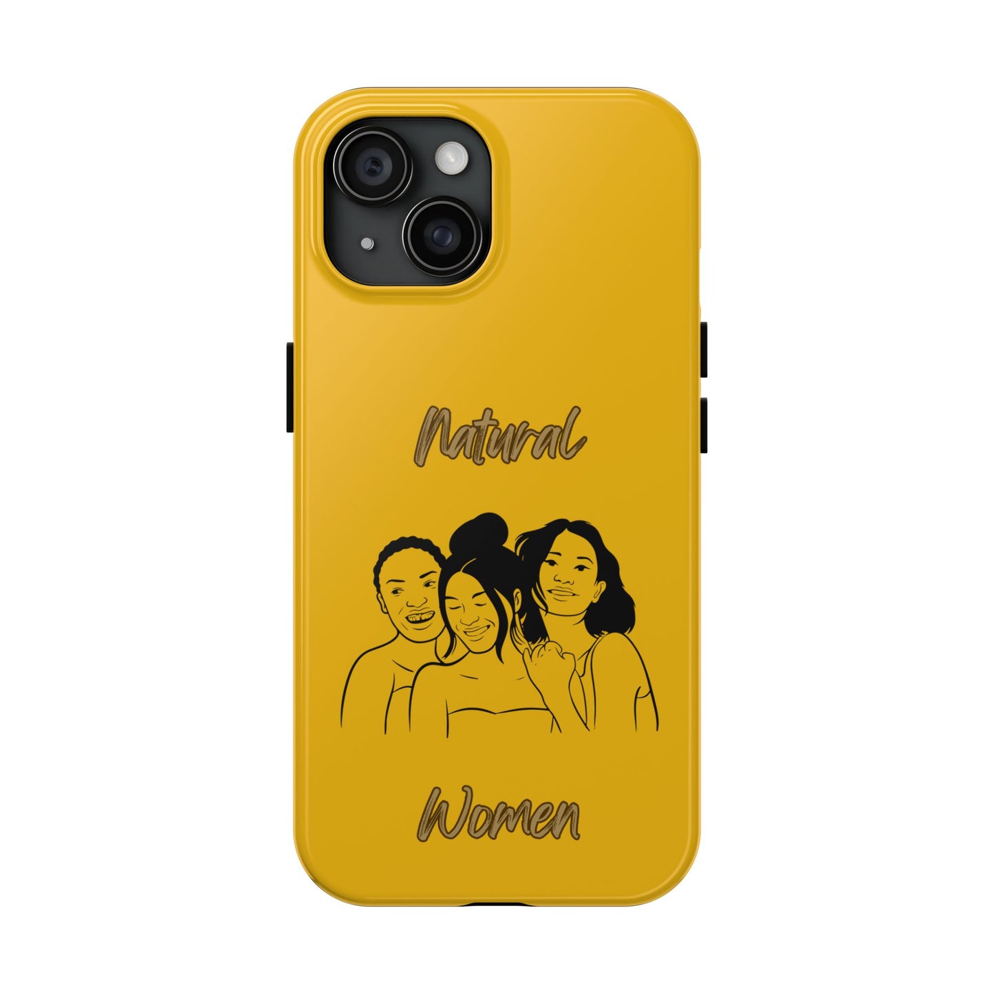 Natural Women Laughing Friends (BL)Tough Phone Cases YELLOW