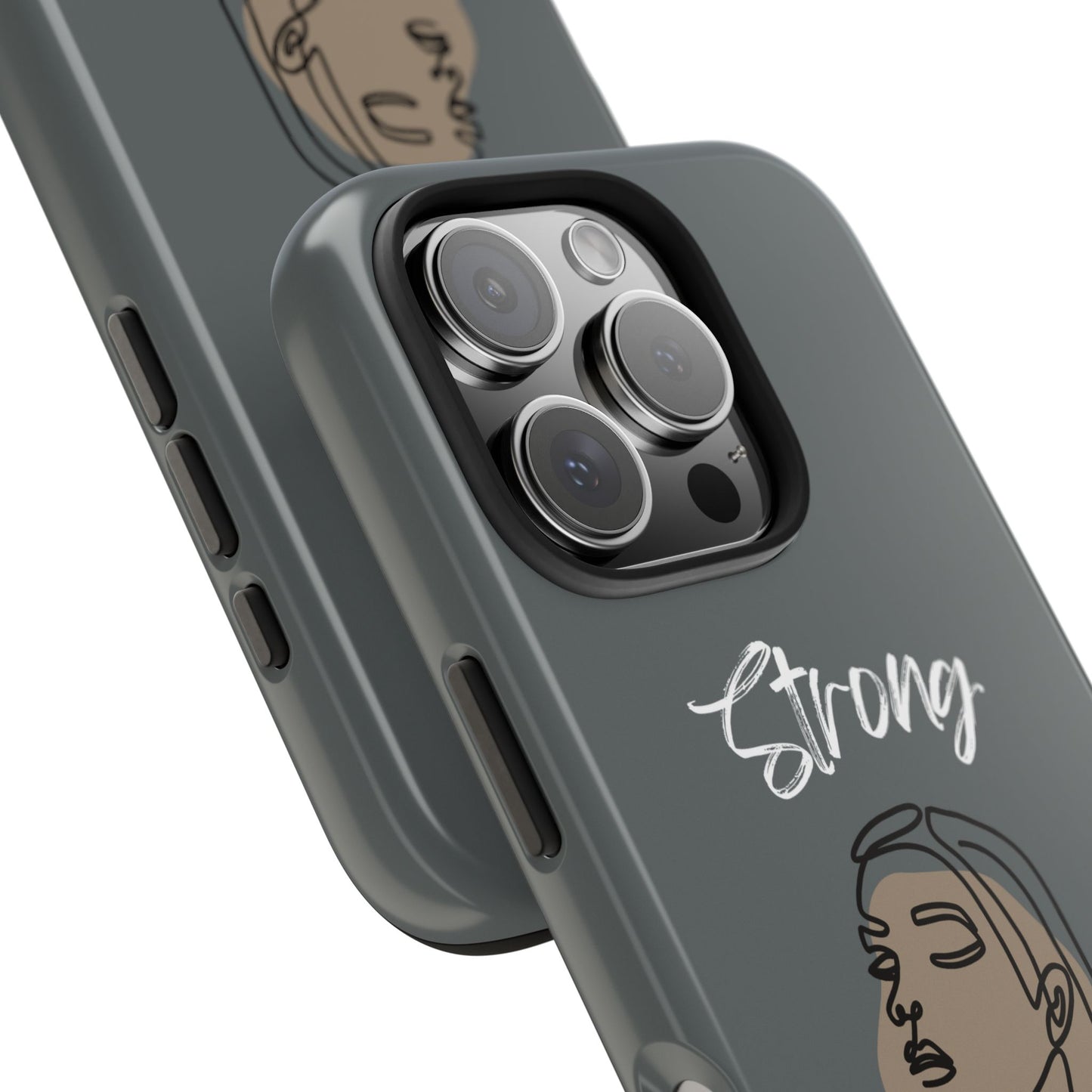 Strong Momma (WL) Tough Phone Cases DARK GREY