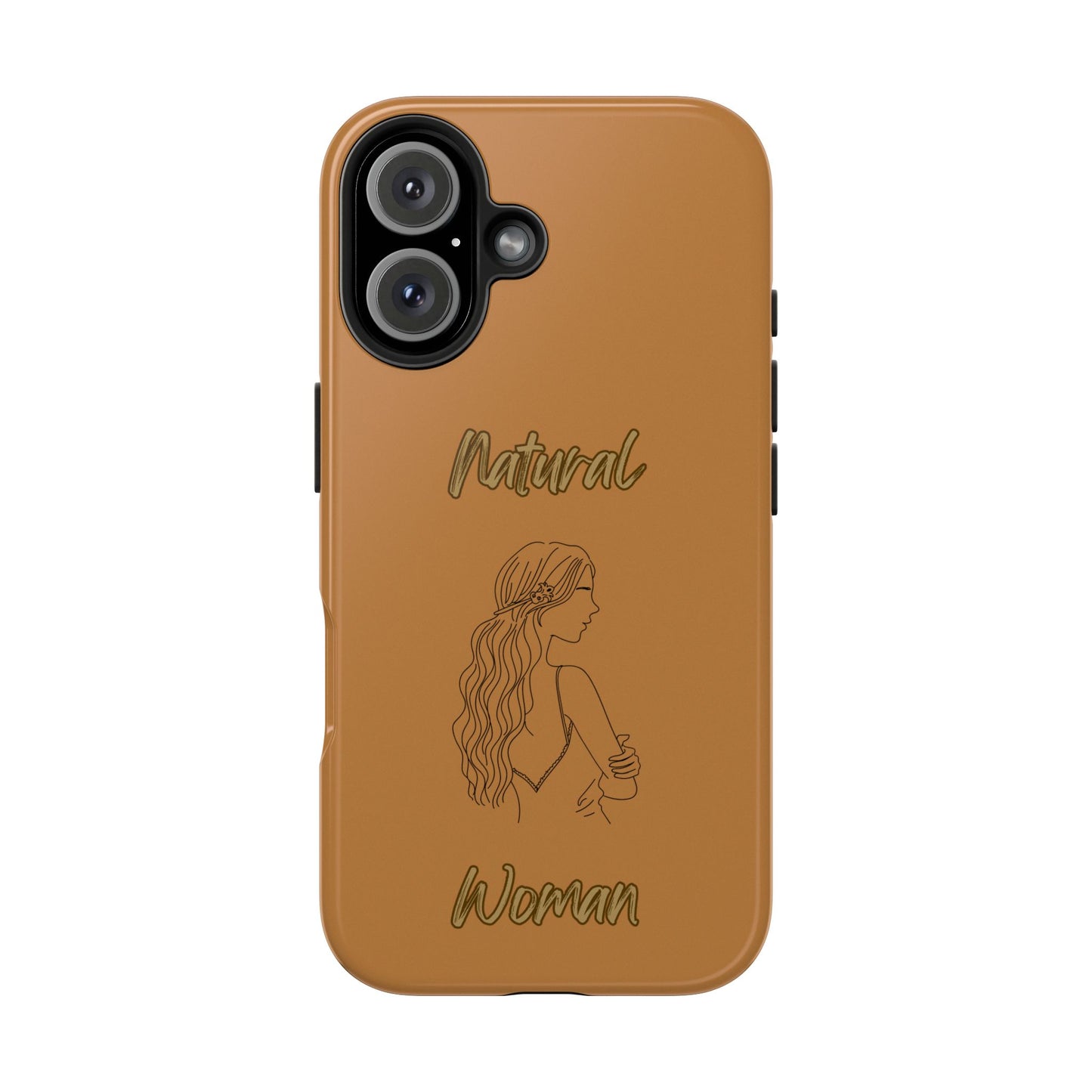 Natural Woman Young Woman (BL)Tough Phone Cases LIGHT BROWN