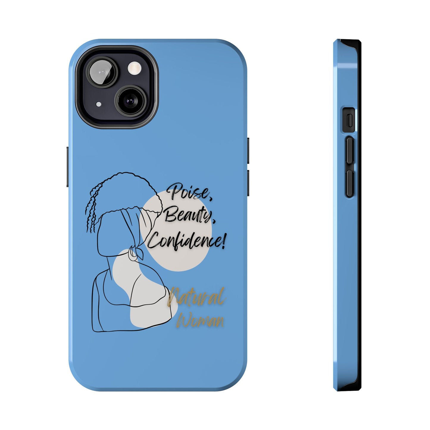 Natural Woman Puff (BL)Tough Phone Cases LIGHT BLUE