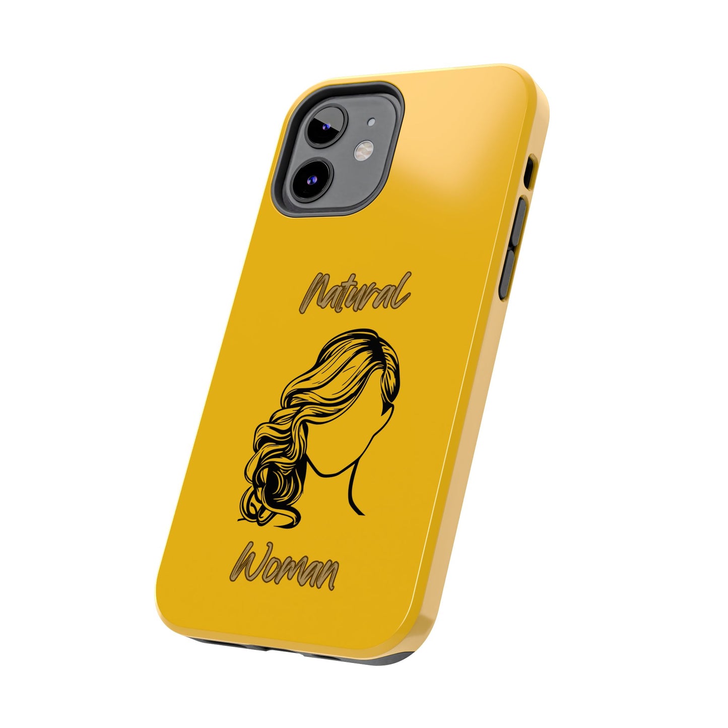 Natural Woman Long Curl (BL)Tough Phone Cases YELLOW