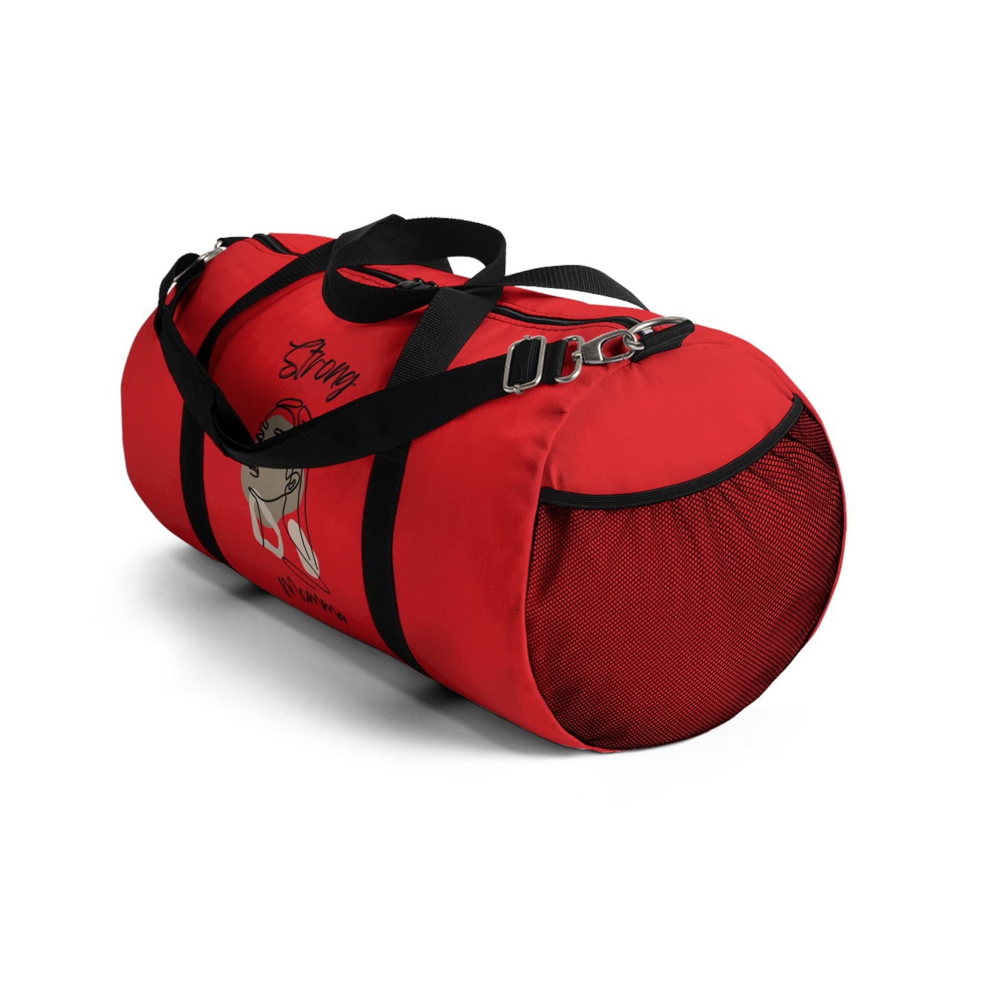 Strong Momma (BL) Duffel Bag RED