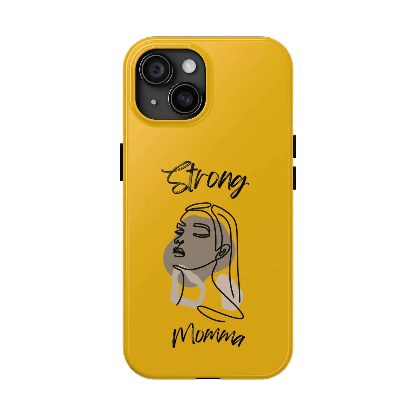 STRONG MOMMA Samsung Galaxy Tough Phone Cases (BL) Yellow