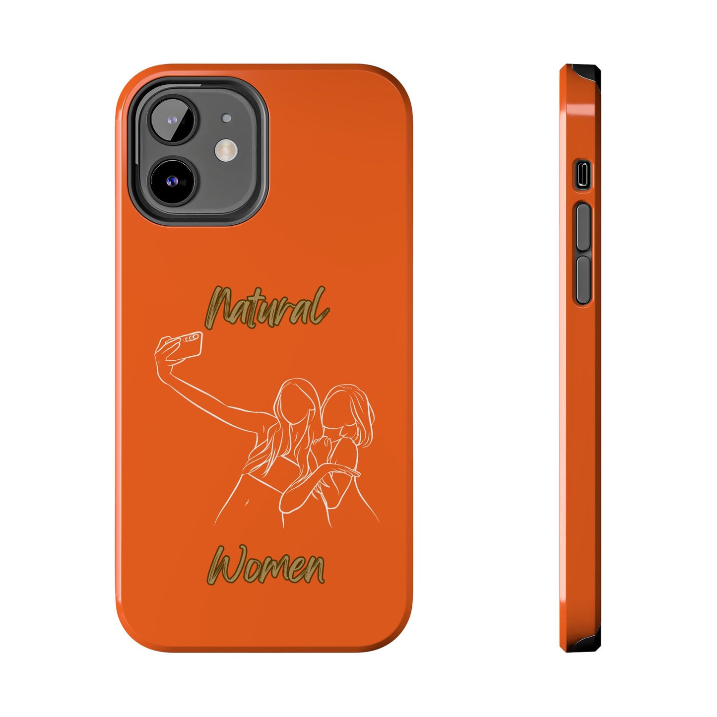 Natural Woman Friends Selfie (WL)Tough Phone Cases ORANGE