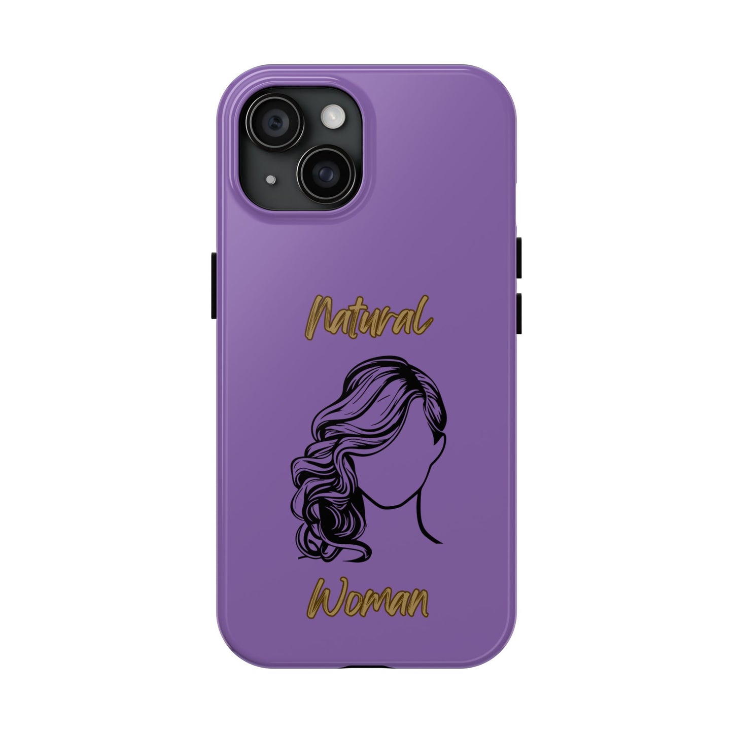 Natural Woman Long Curl (BL)Tough Phone Cases LIGHT PURPLE
