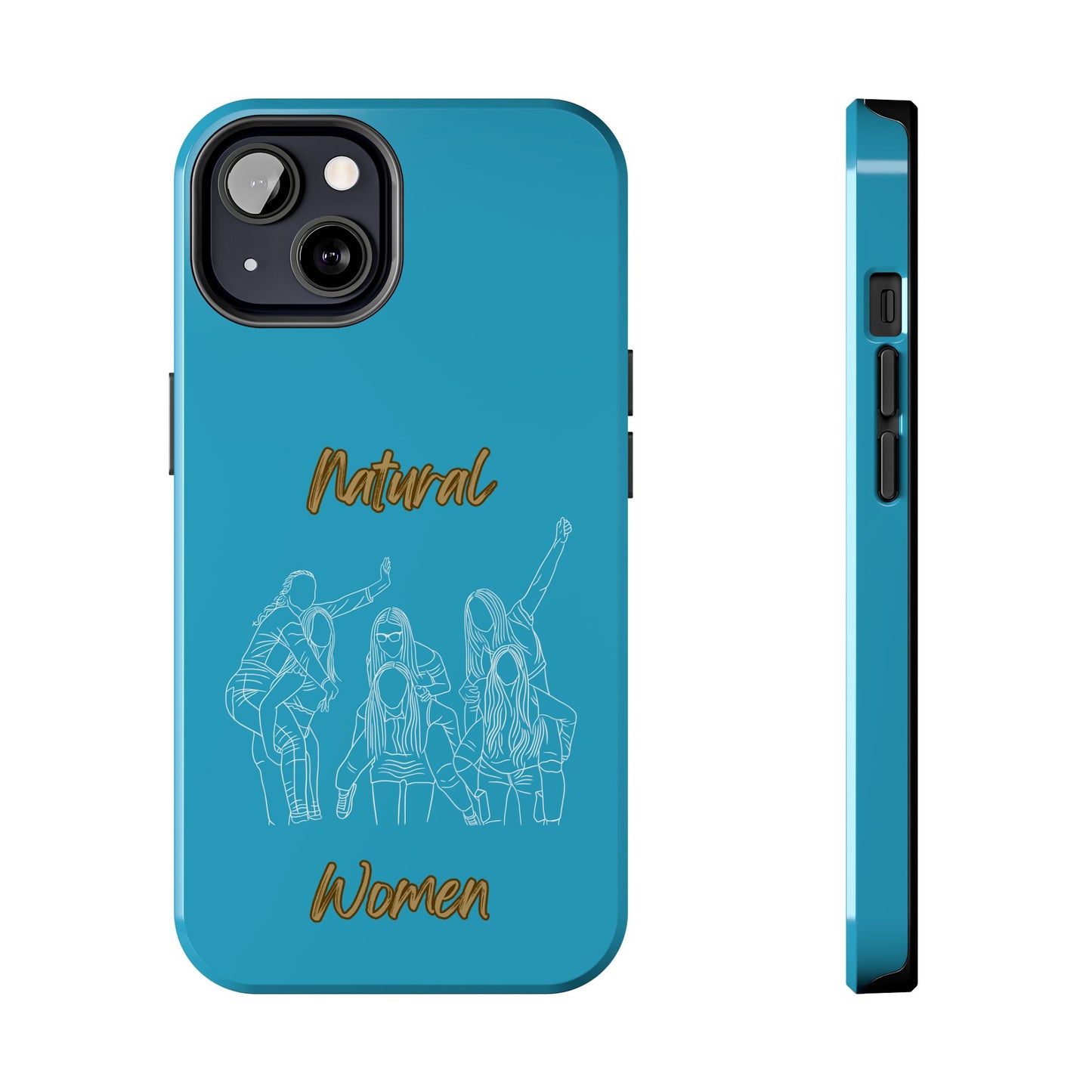 Natural Woman Piggy Back (WL)Tough Phone Cases TURQUOISE