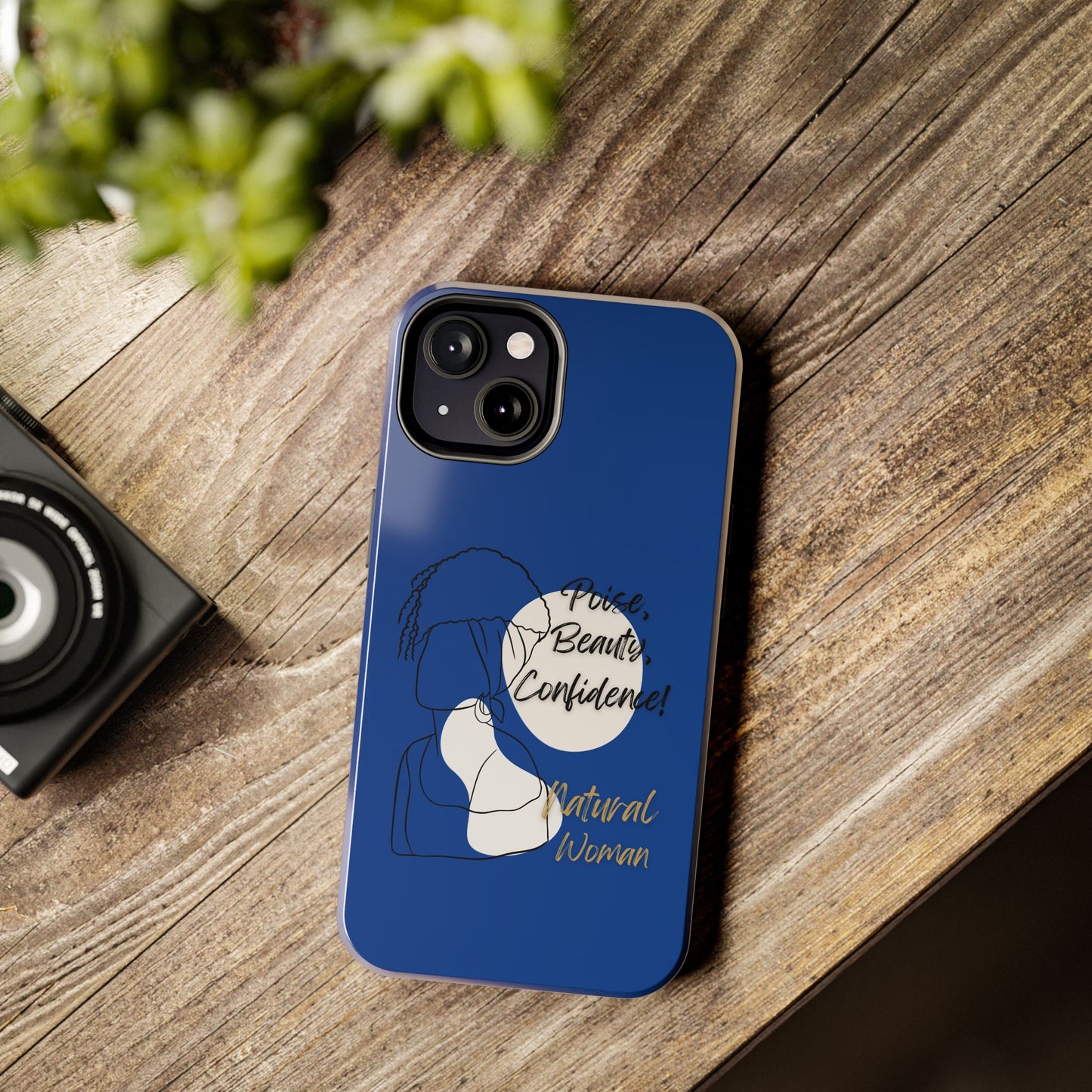 Natural Woman Puff (BL)Tough Phone Cases DARK BLUE