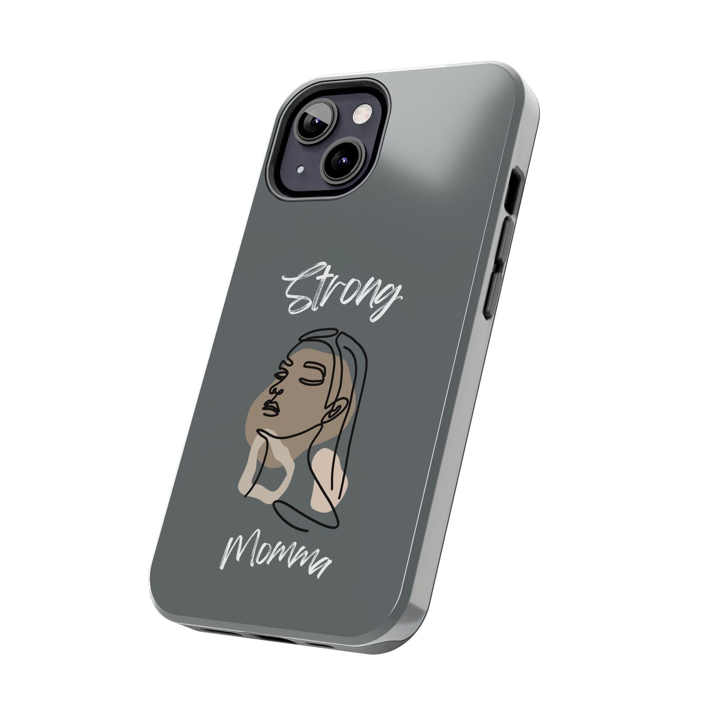 Strong Momma (WL) Tough Phone Cases DARK GREY