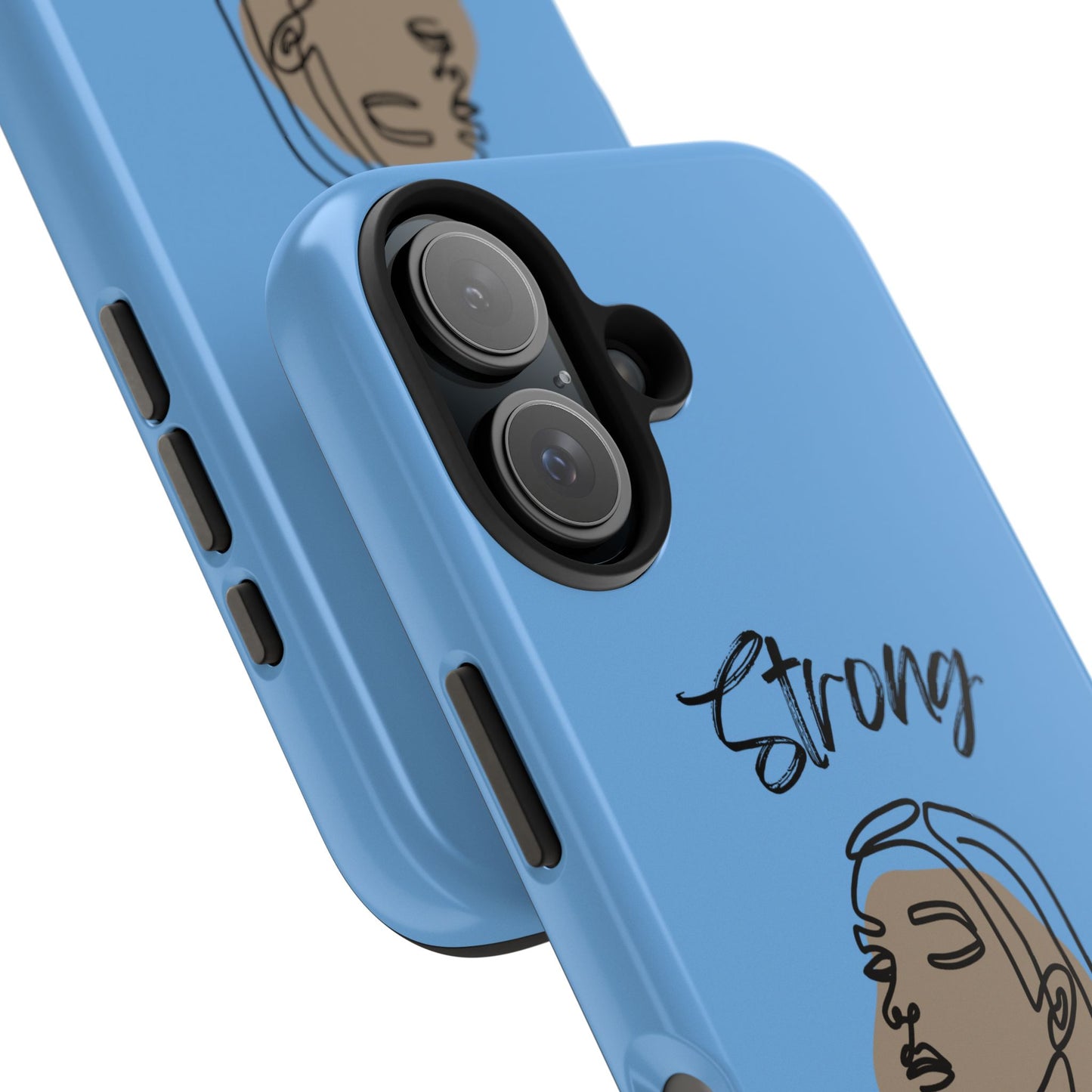 STRONG MOMMA Samsung Galaxy Tough Phone Cases (BL) Light Blue