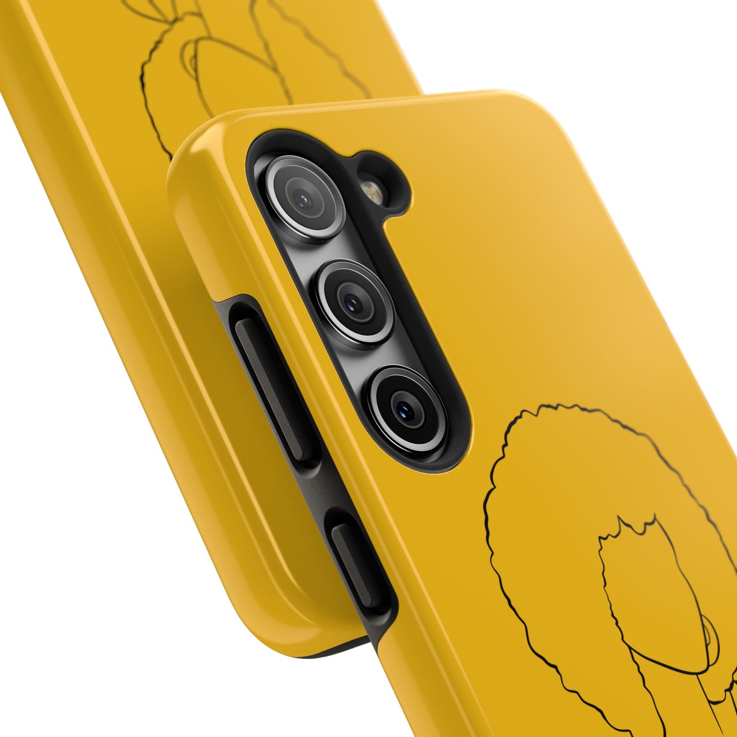 Natural Woman Afro (BL) Tough Phone Case YELLOW