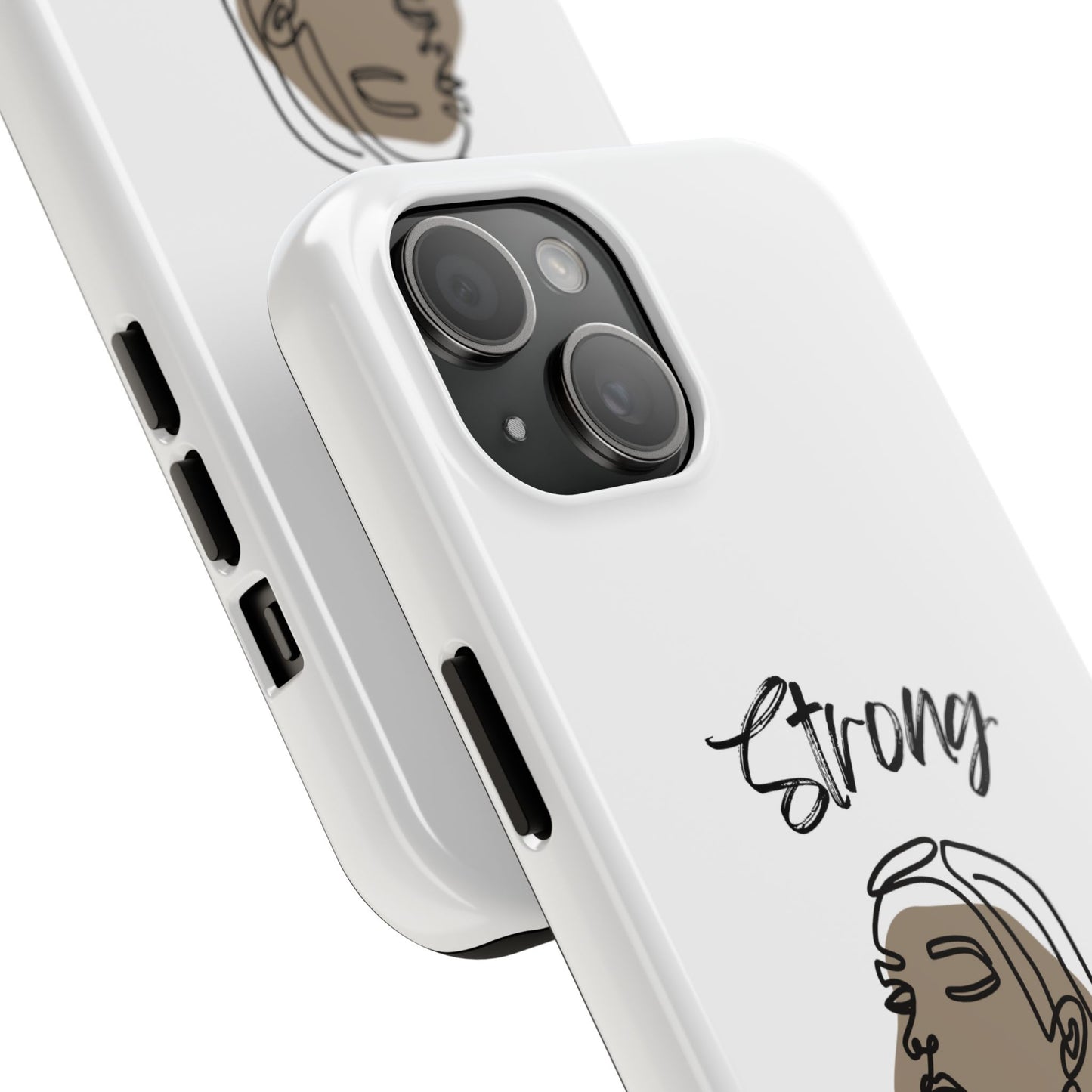 STRONG MOMMA Samsung Galaxy Tough Phone Cases (BL) White
