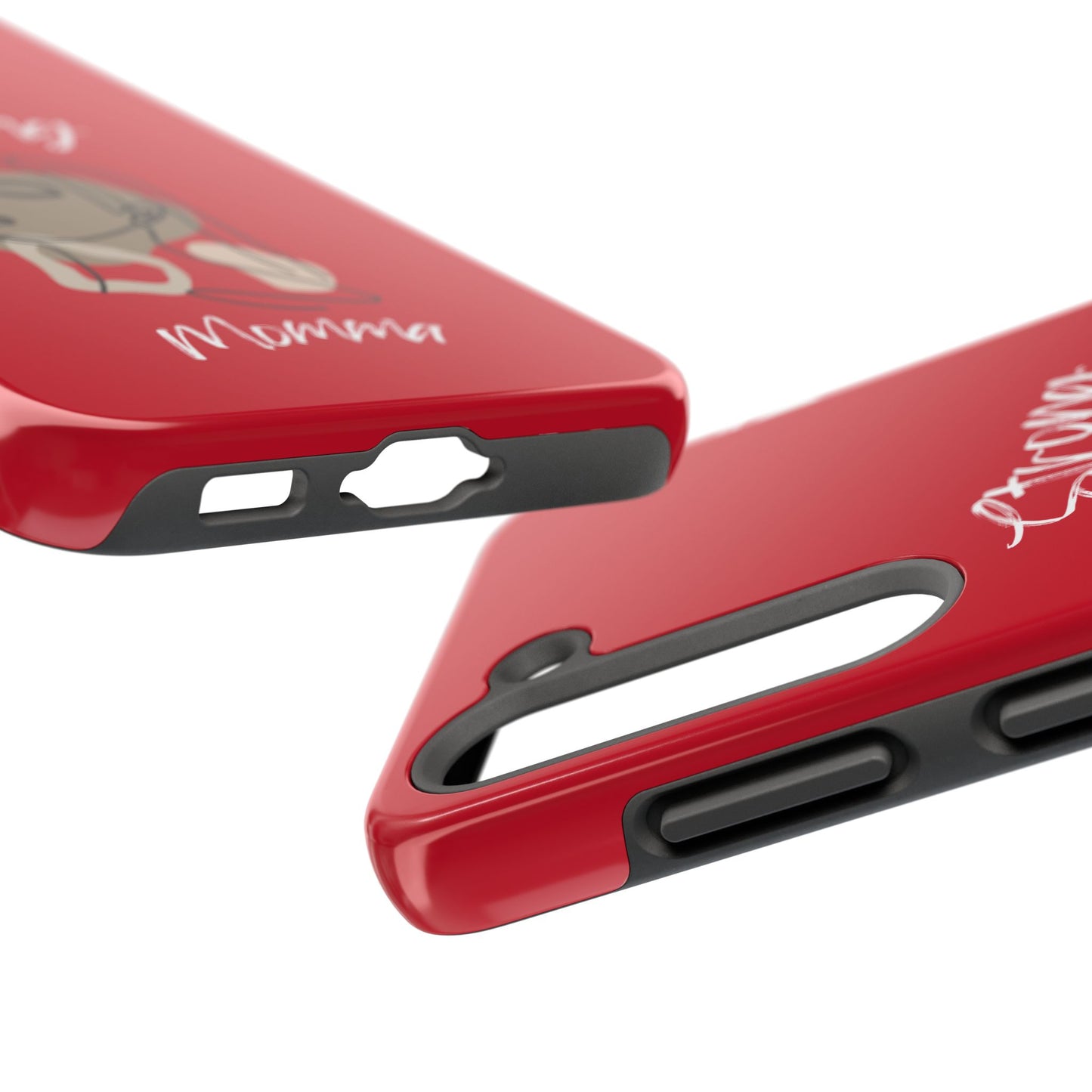 Strong Momma (WL) Tough Phone Cases DARK RED