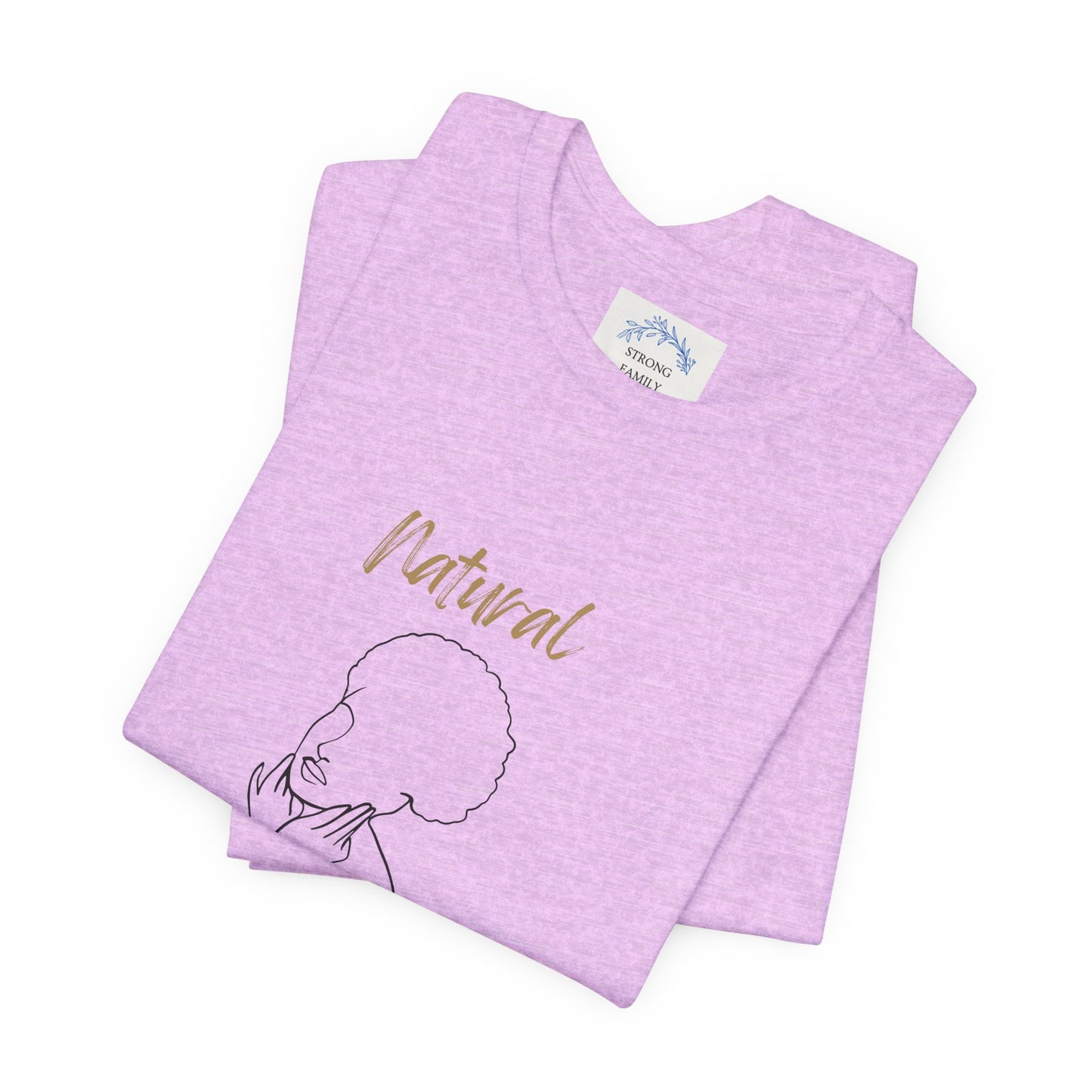 Natural Woman Cute Afro (BL) Short Sleeve T-Shirt