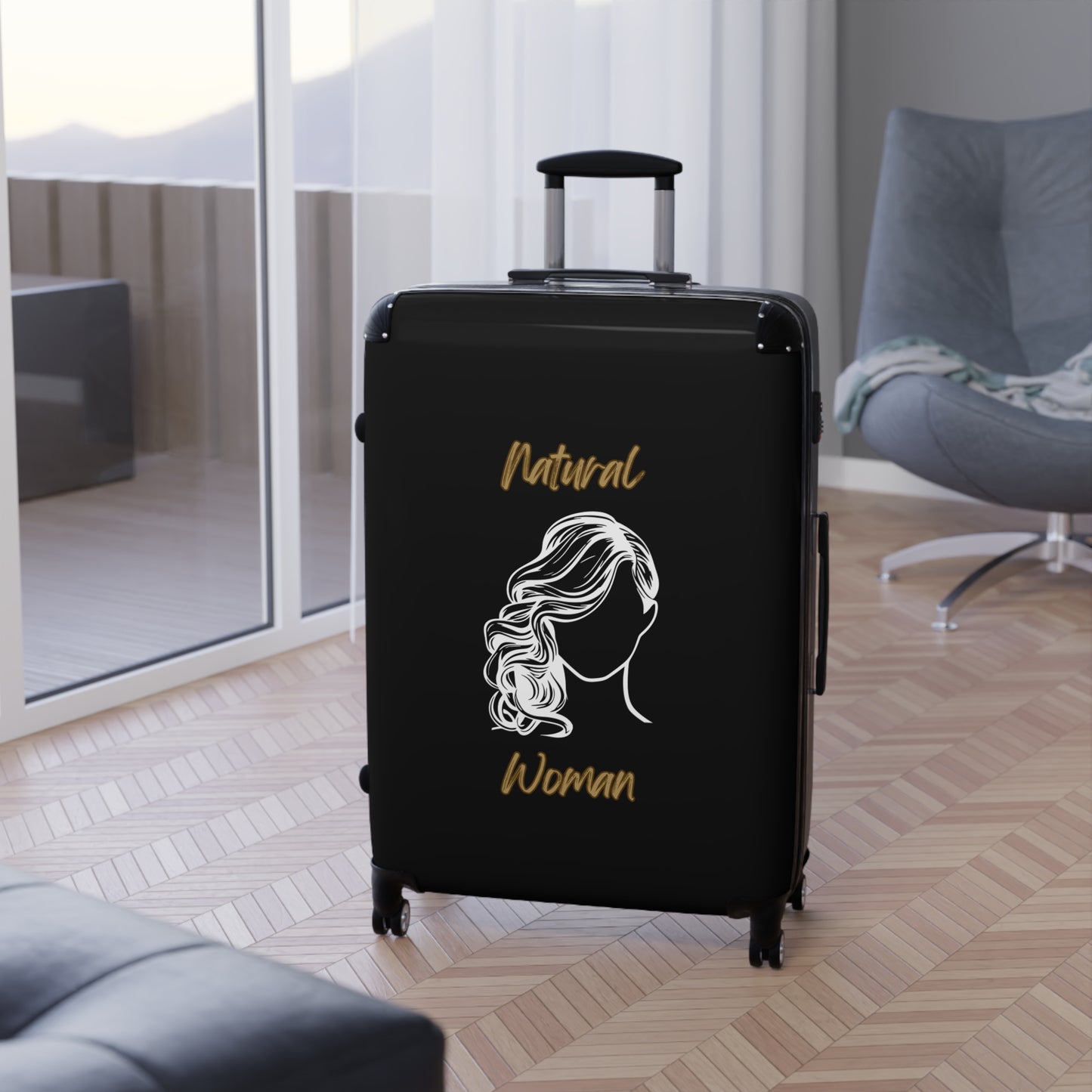 Natural Woman Long Curl (WL) Suitcase BLACK