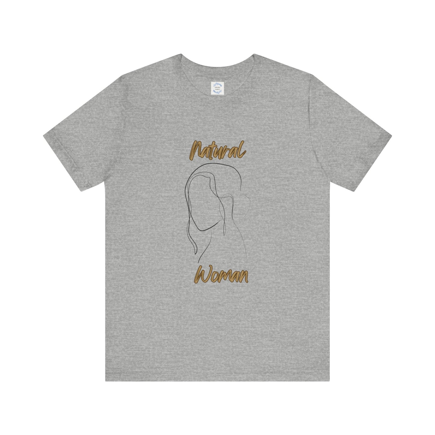 Natural Woman Hanging hair (BL) Short Sleeve T-Shirt