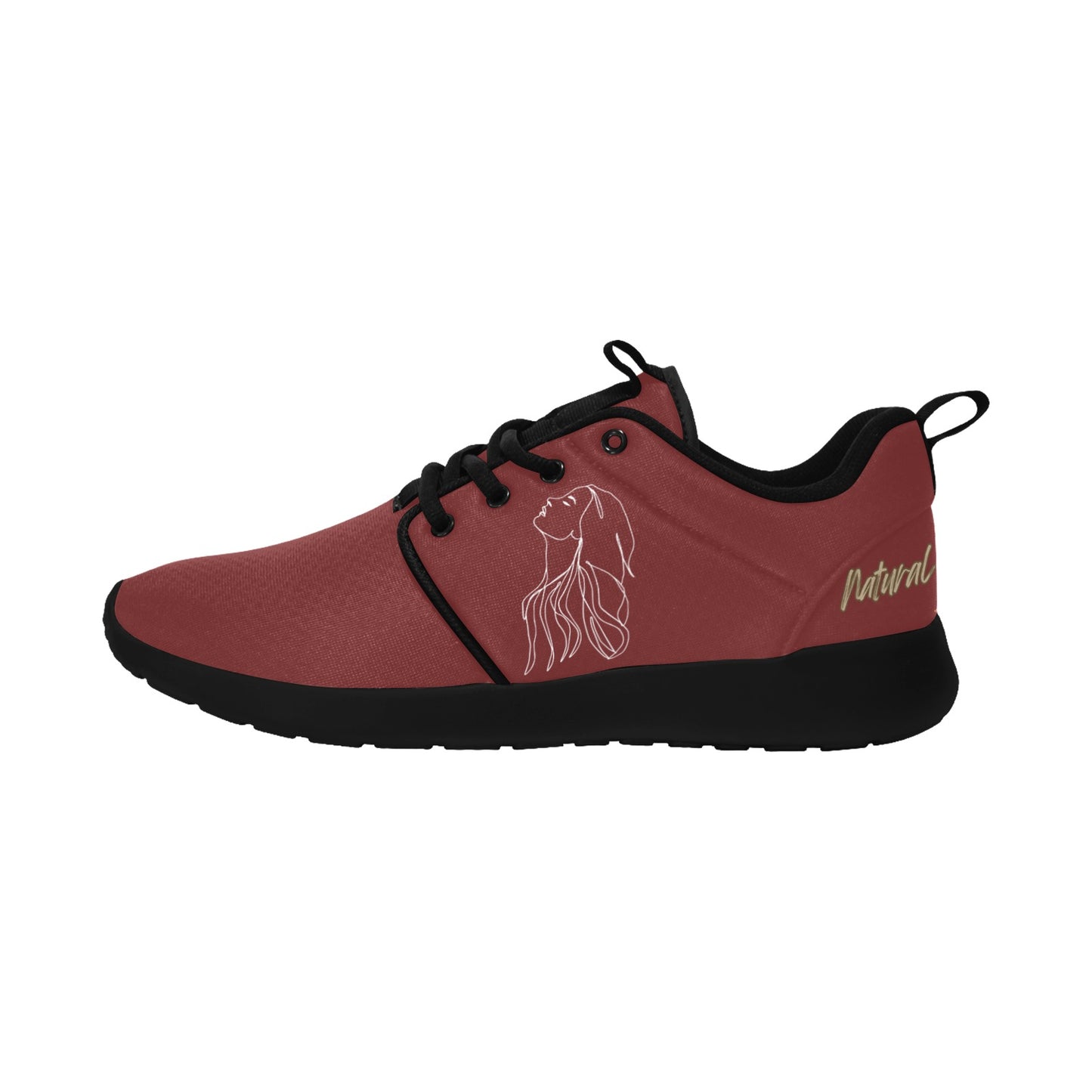 Natural Woman APPRECIATION (WL) MAROON w/ Black Sole Sneakers