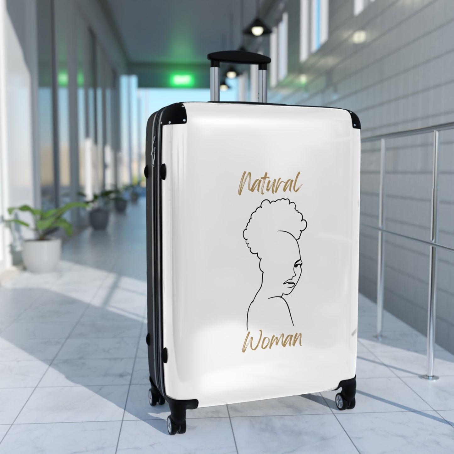 Natural Woman Twist Afro (BL) Suitcase WHITE