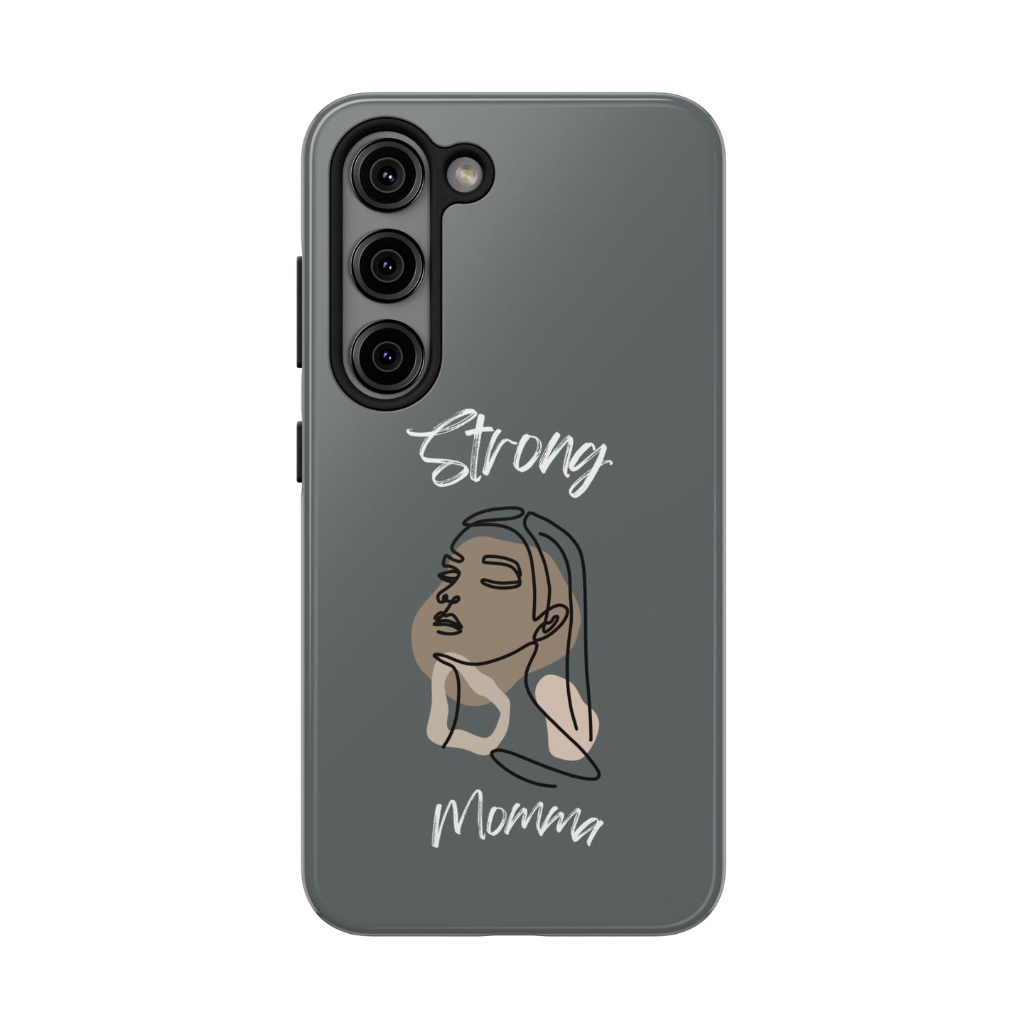 Strong Momma (WL) Tough Phone Cases DARK GREY